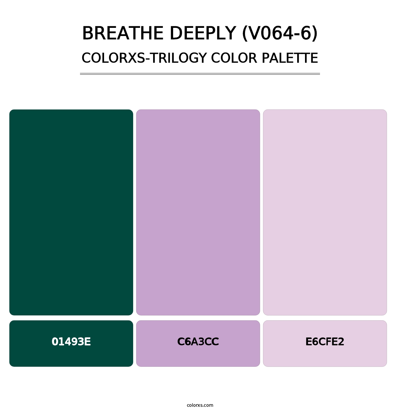 Breathe Deeply (V064-6) - Colorxs Trilogy Palette