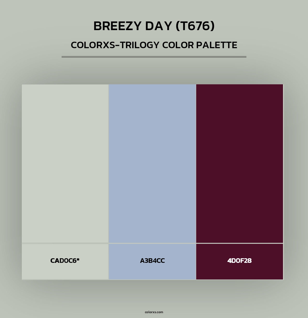 Breezy Day (T676) - Colorxs Trilogy Palette