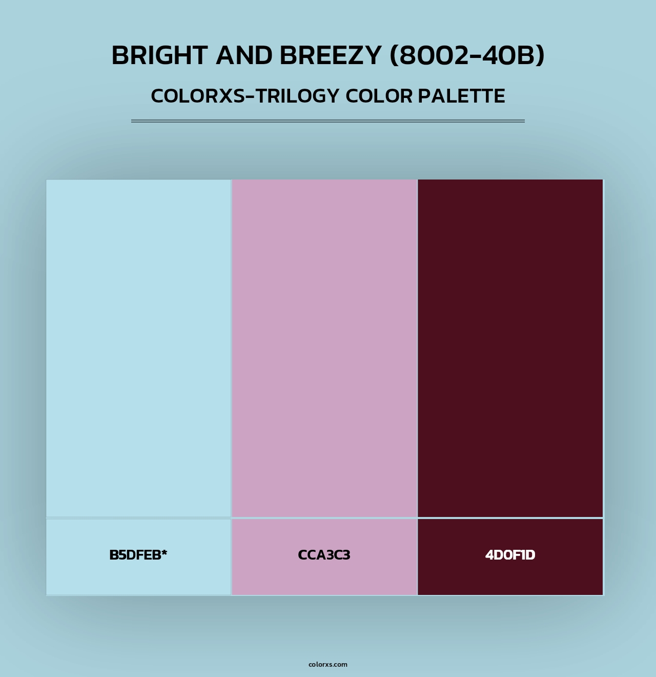 Bright and Breezy (8002-40B) - Colorxs Trilogy Palette