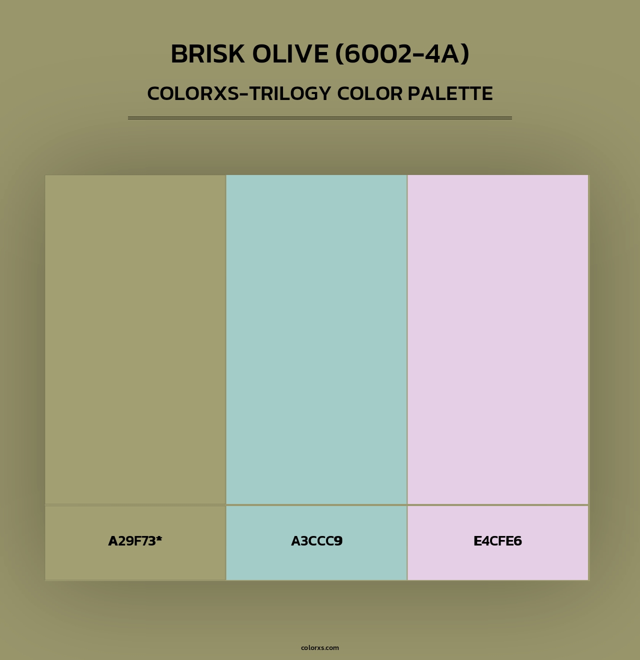 Brisk Olive (6002-4A) - Colorxs Trilogy Palette