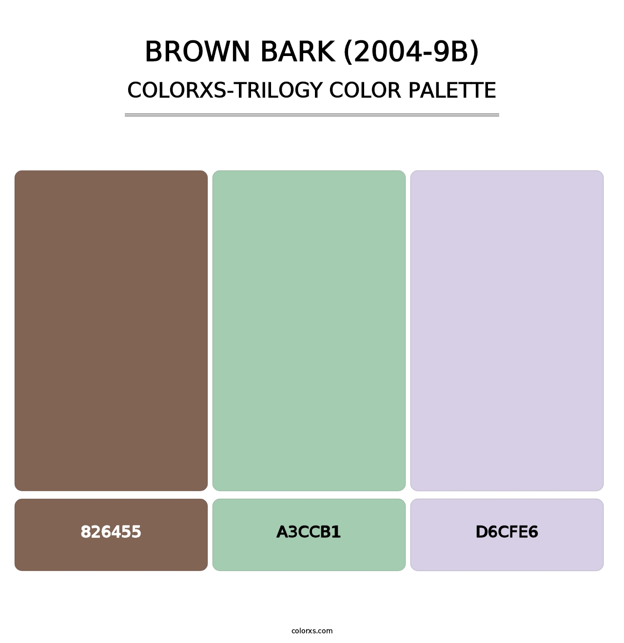 Brown Bark (2004-9B) - Colorxs Trilogy Palette