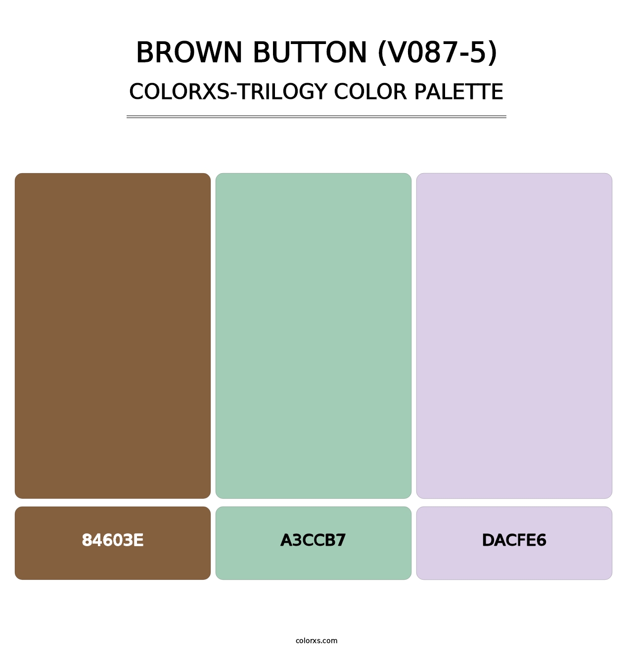 Brown Button (V087-5) - Colorxs Trilogy Palette