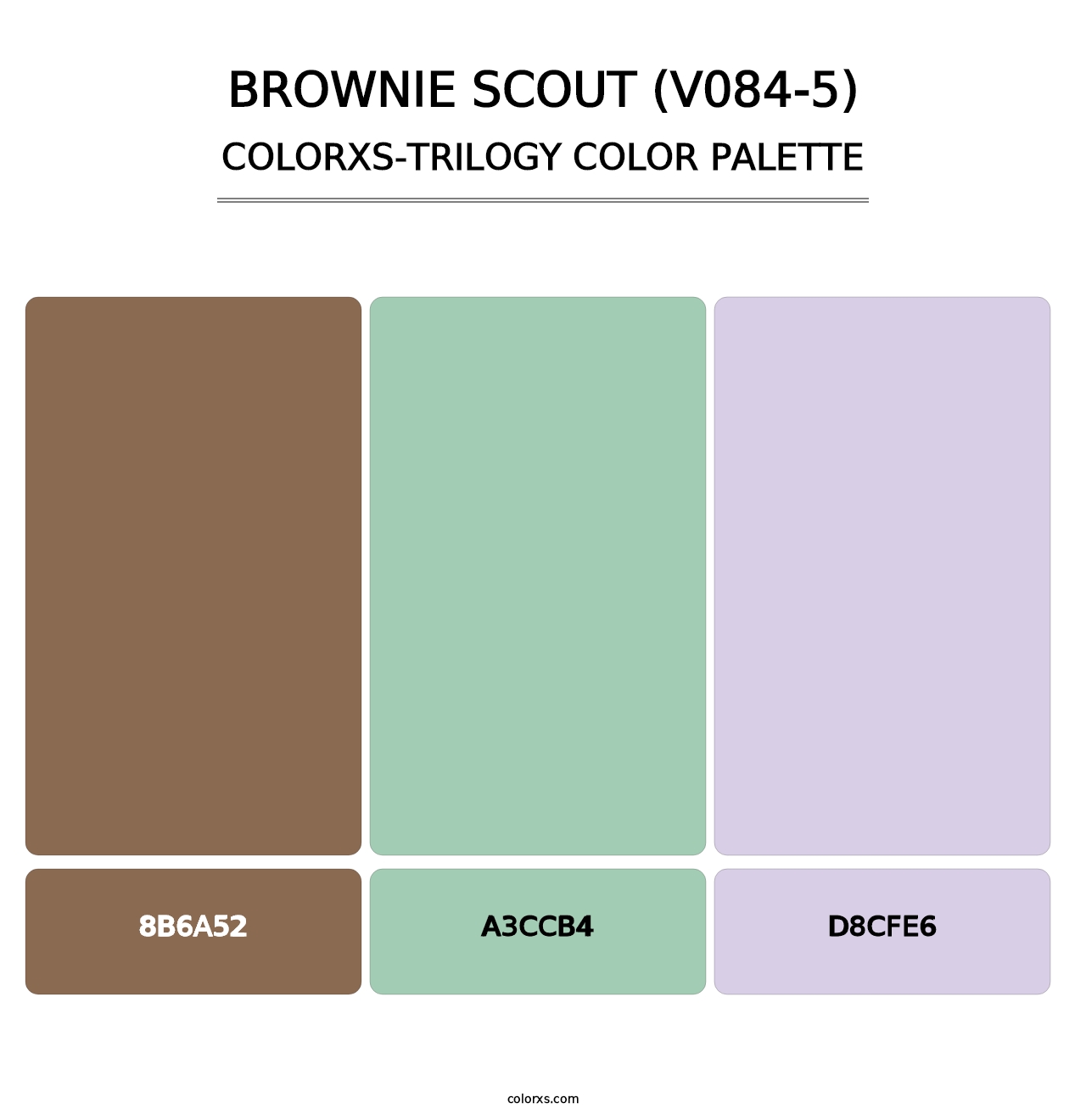 Brownie Scout (V084-5) - Colorxs Trilogy Palette