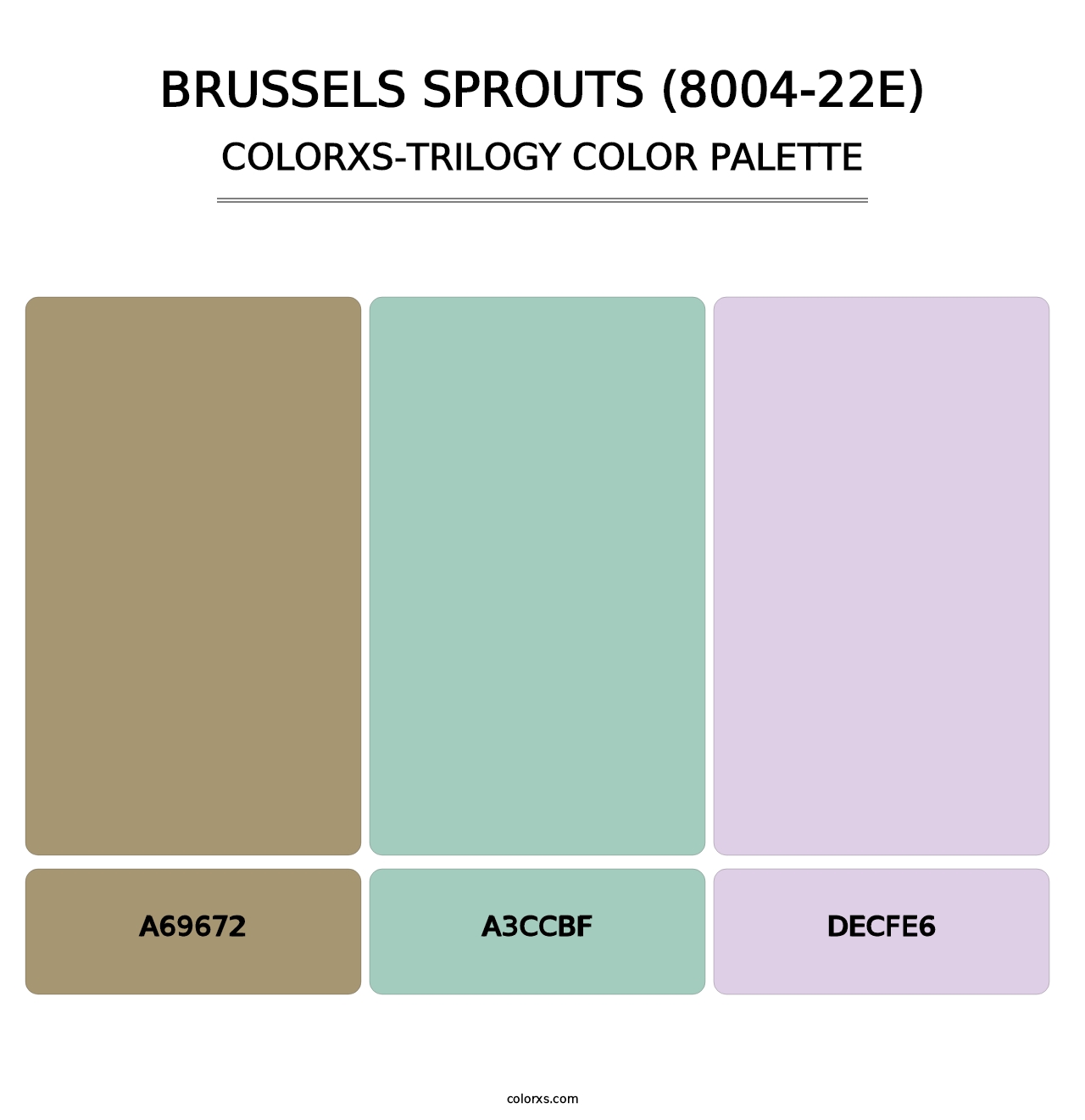 Brussels Sprouts (8004-22E) - Colorxs Trilogy Palette