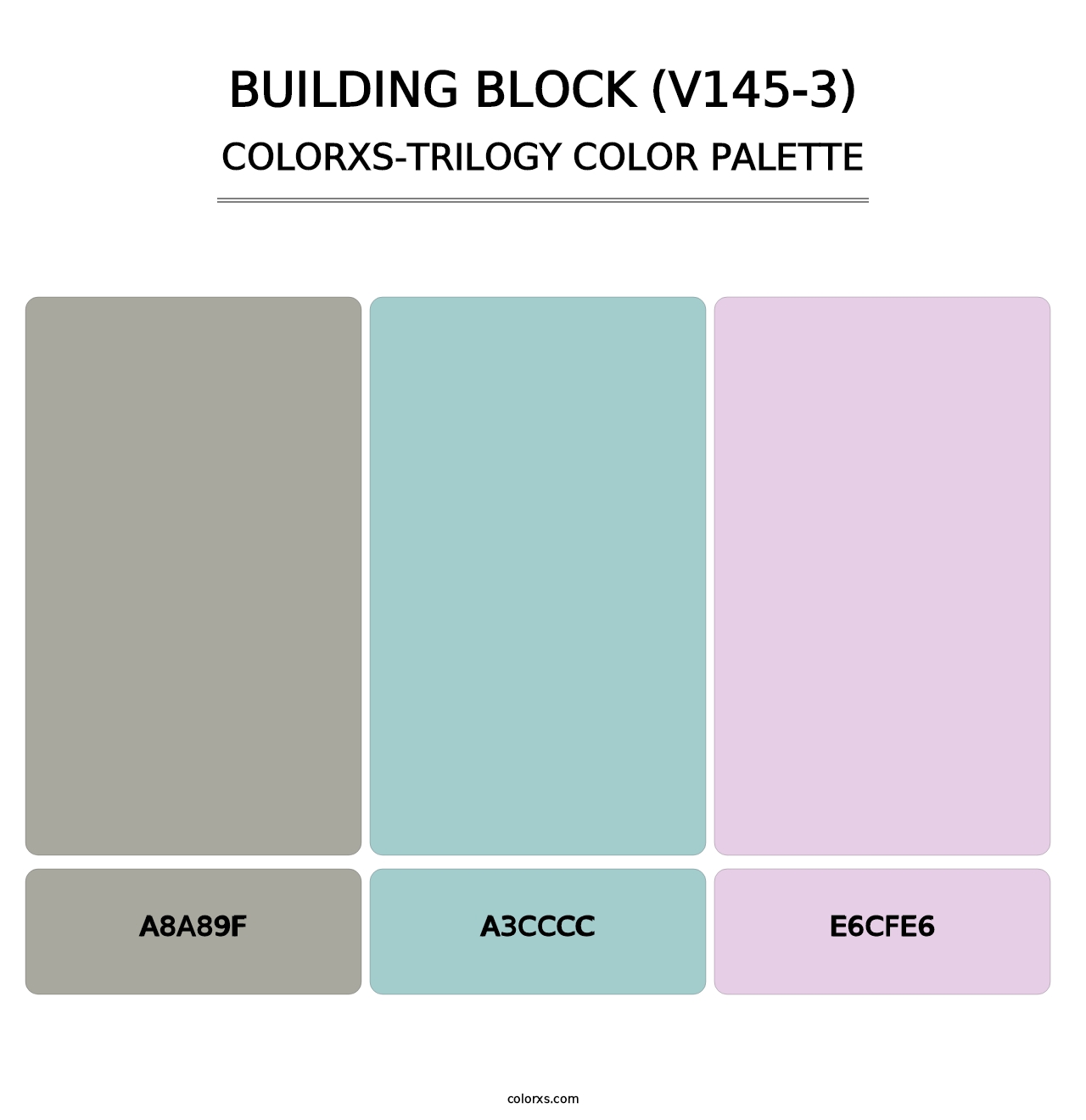 Building Block (V145-3) - Colorxs Trilogy Palette
