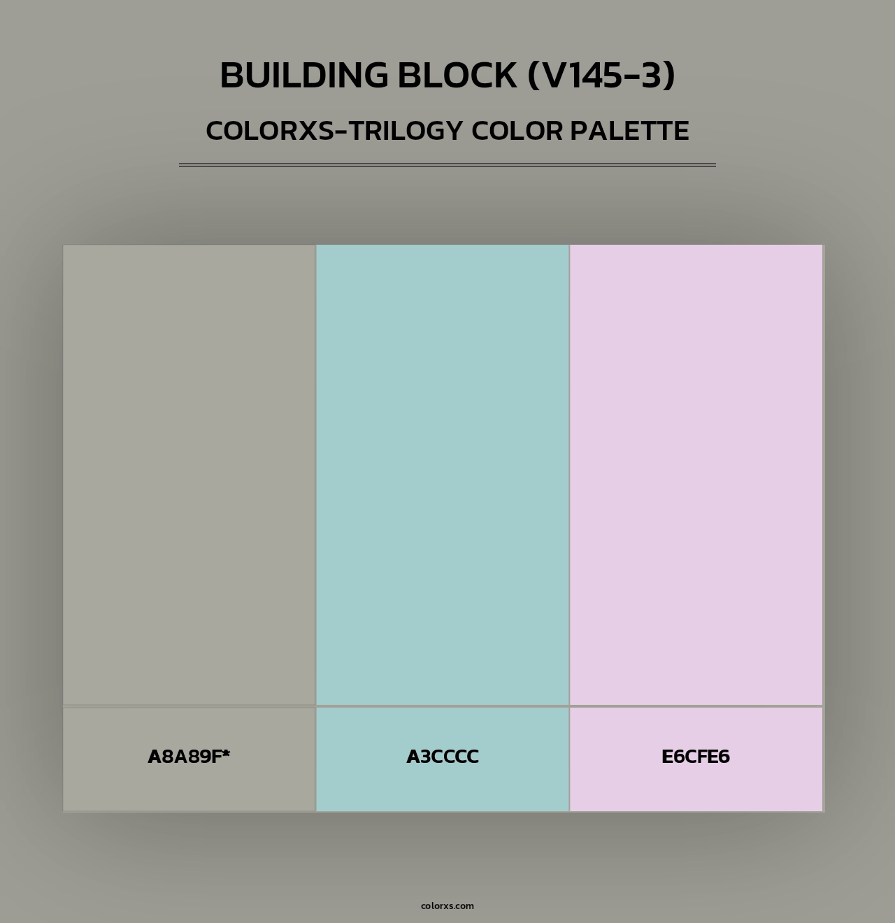 Building Block (V145-3) - Colorxs Trilogy Palette