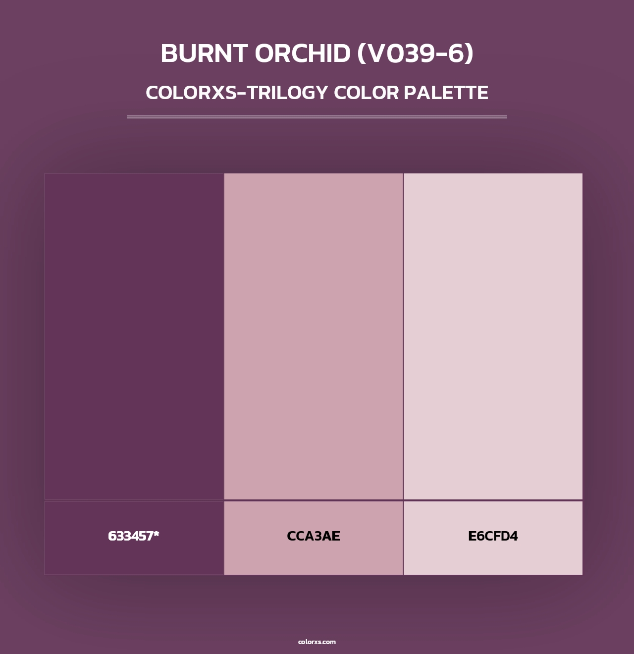 Burnt Orchid (V039-6) - Colorxs Trilogy Palette