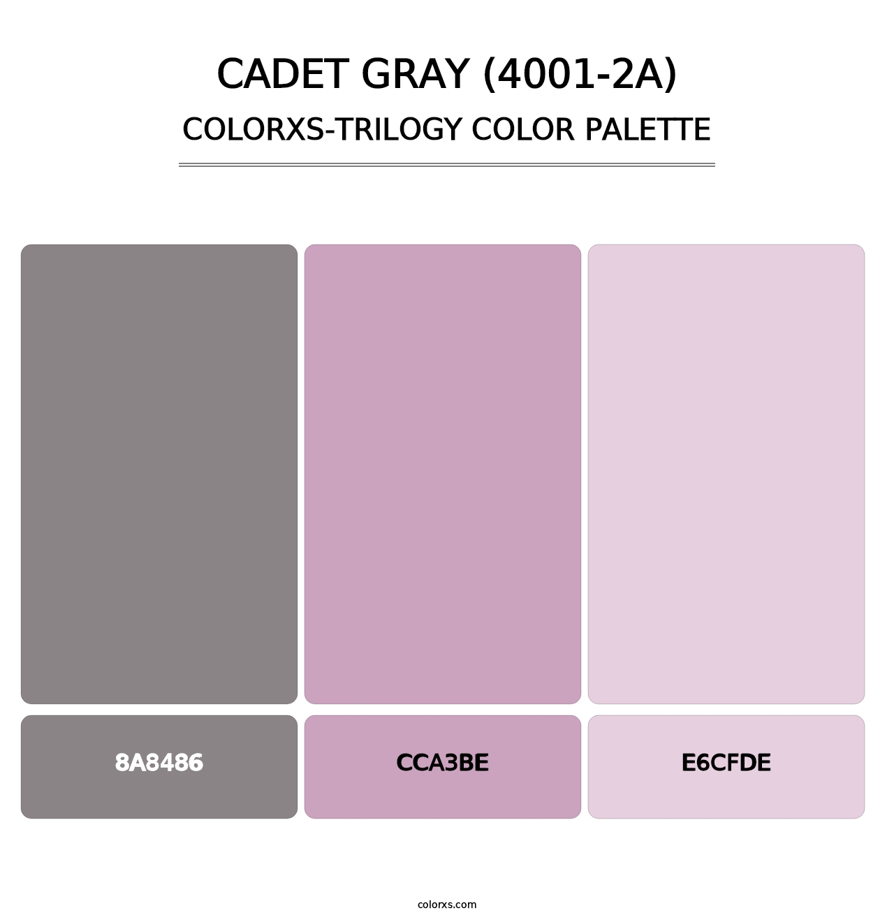Cadet Gray (4001-2A) - Colorxs Trilogy Palette