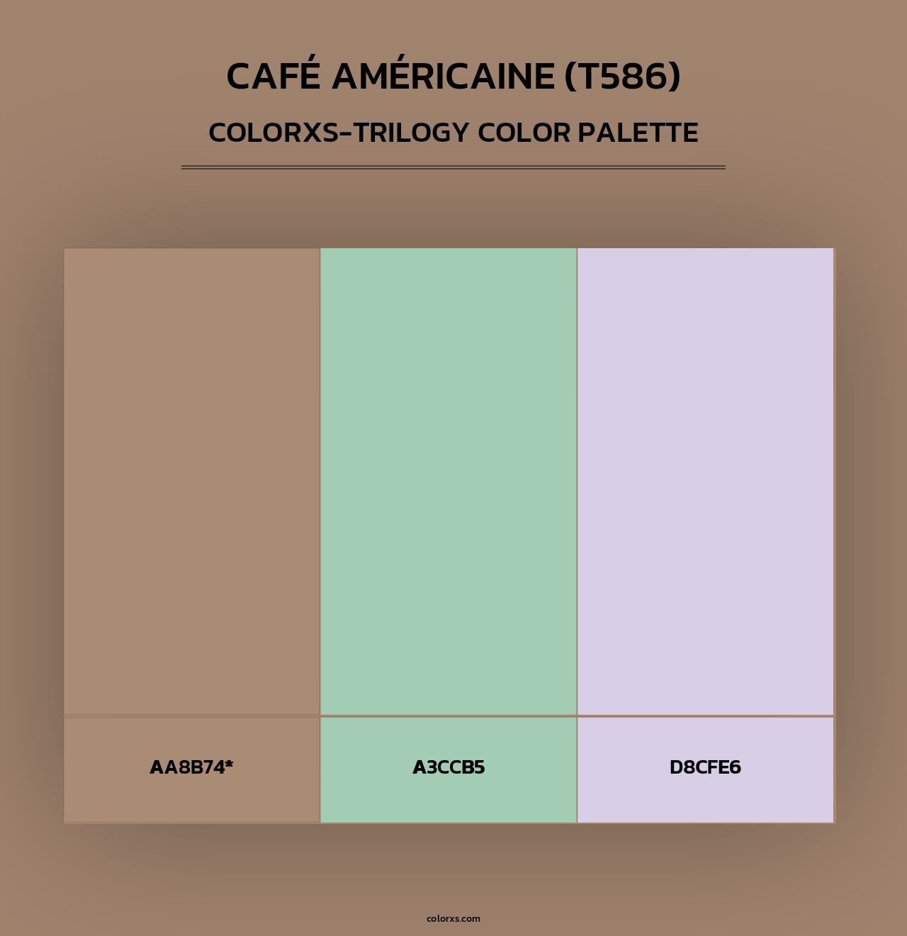 Café Américaine (T586) - Colorxs Trilogy Palette