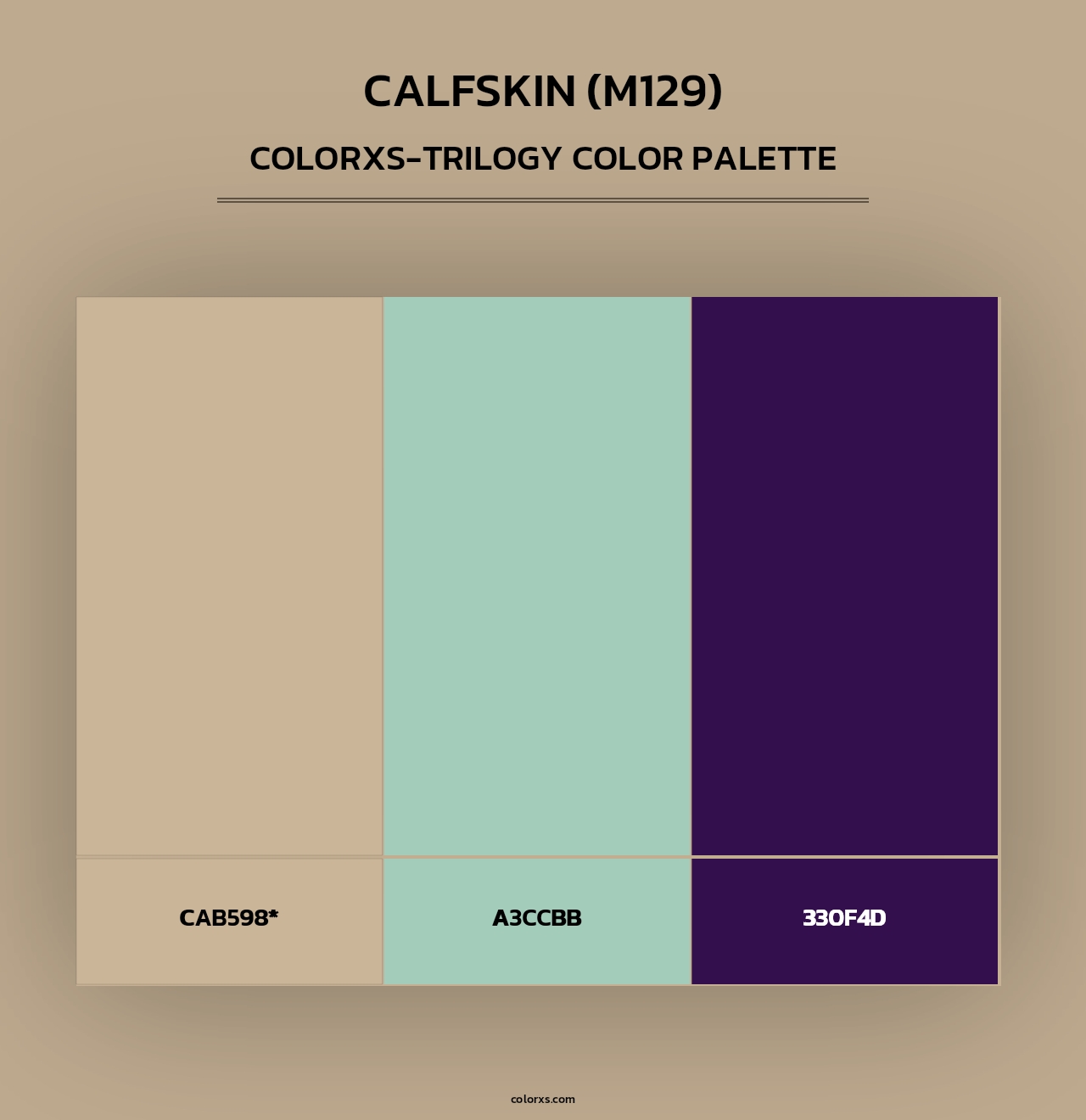 Calfskin (M129) - Colorxs Trilogy Palette