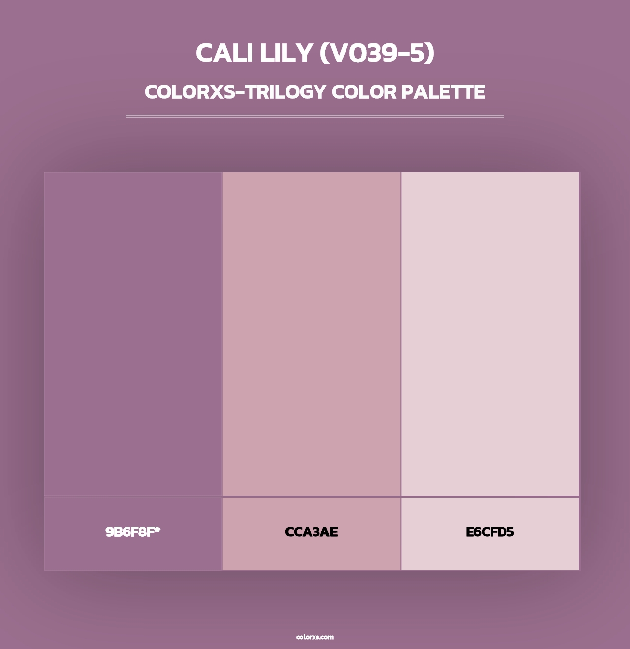 Cali Lily (V039-5) - Colorxs Trilogy Palette