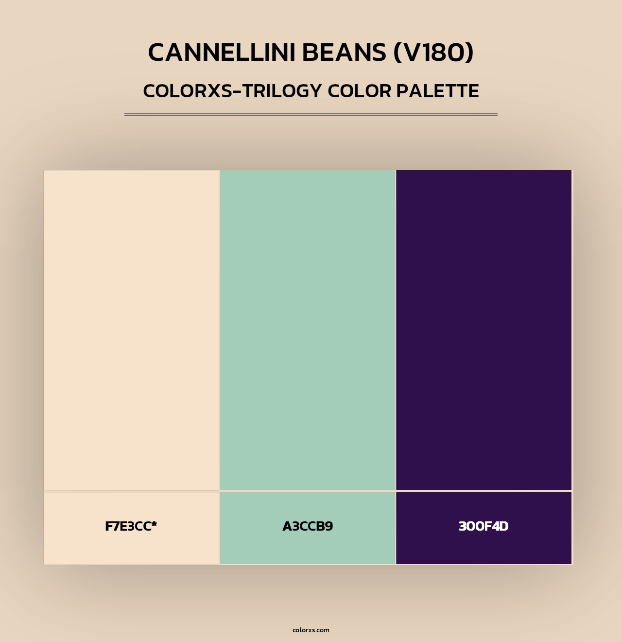Cannellini Beans (V180) - Colorxs Trilogy Palette