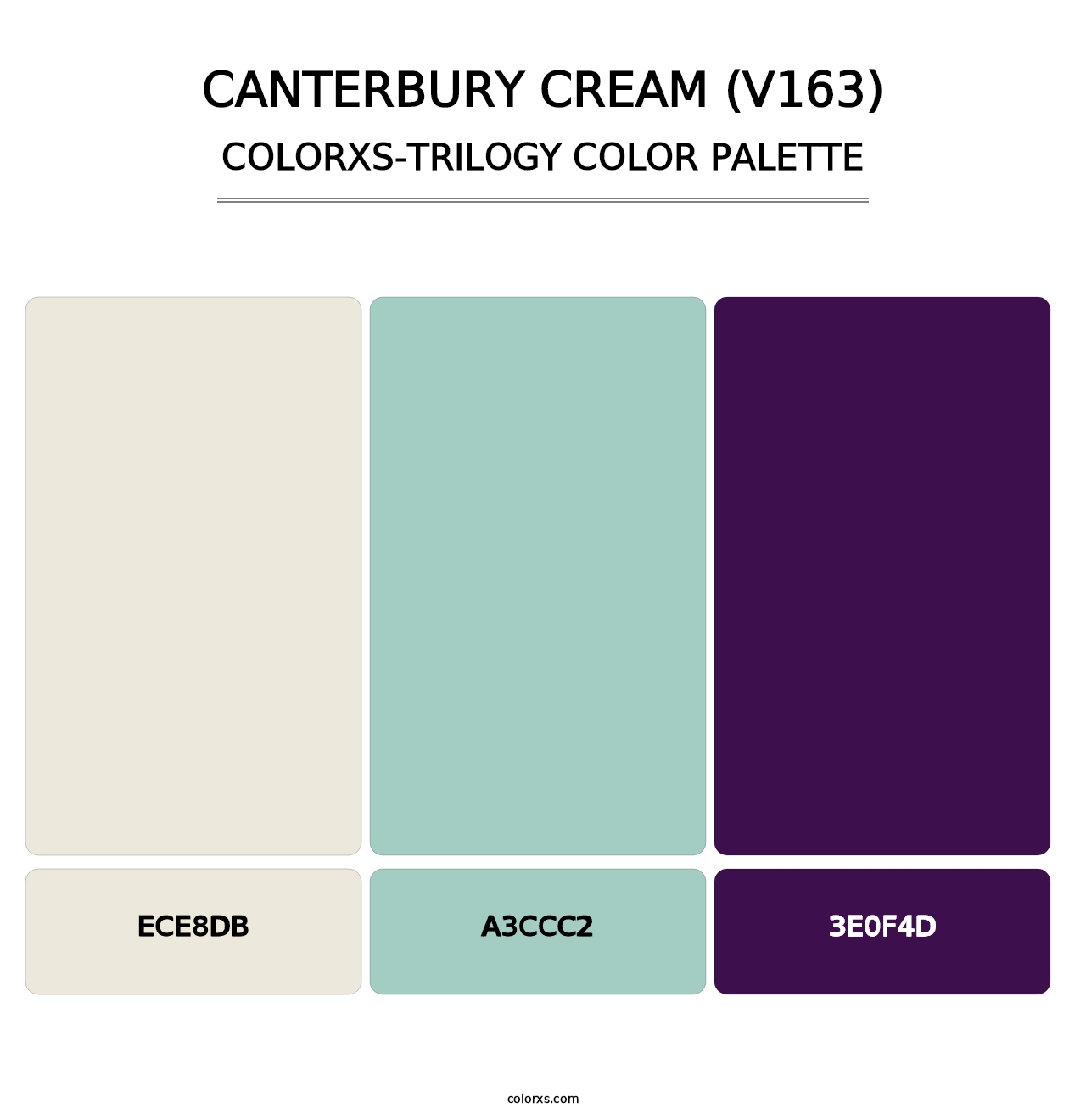 Canterbury Cream (V163) - Colorxs Trilogy Palette
