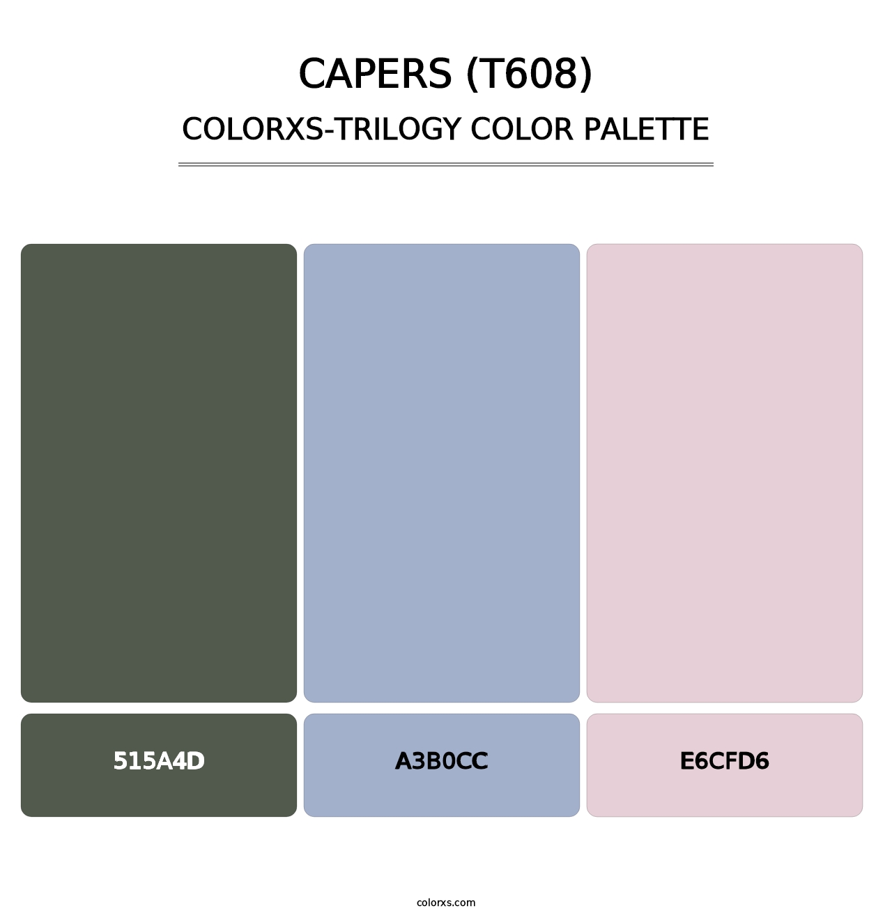 Capers (T608) - Colorxs Trilogy Palette