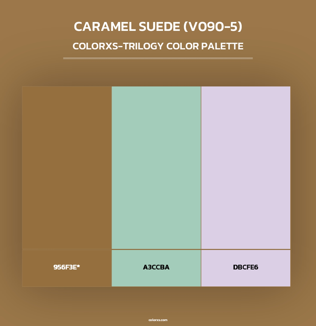Caramel Suede (V090-5) - Colorxs Trilogy Palette