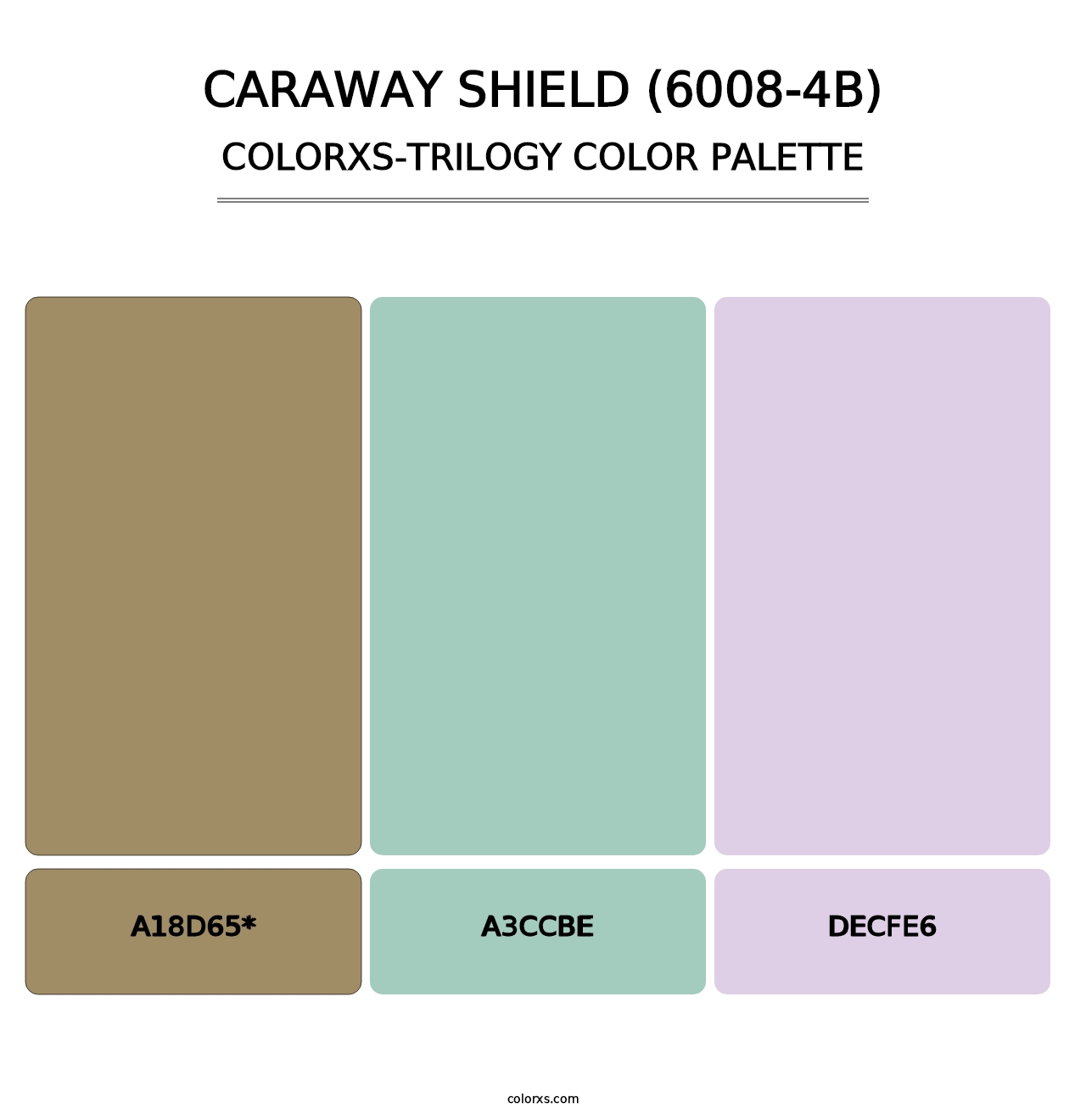 Caraway Shield (6008-4B) - Colorxs Trilogy Palette