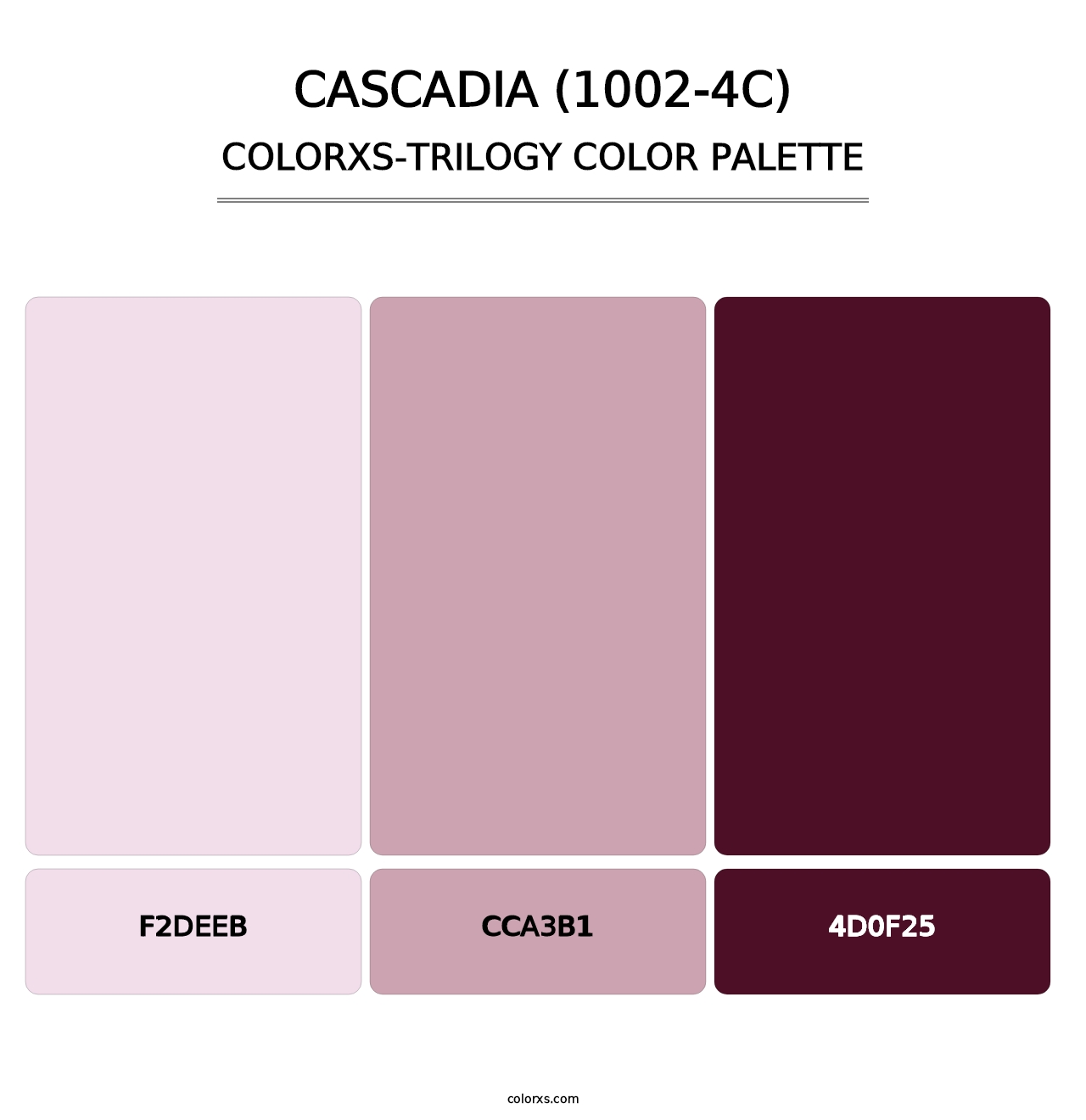 Cascadia (1002-4C) - Colorxs Trilogy Palette