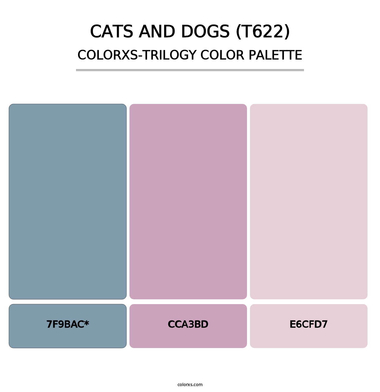 Cats and Dogs (T622) - Colorxs Trilogy Palette