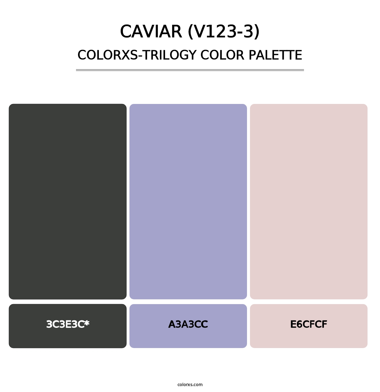 Caviar (V123-3) - Colorxs Trilogy Palette