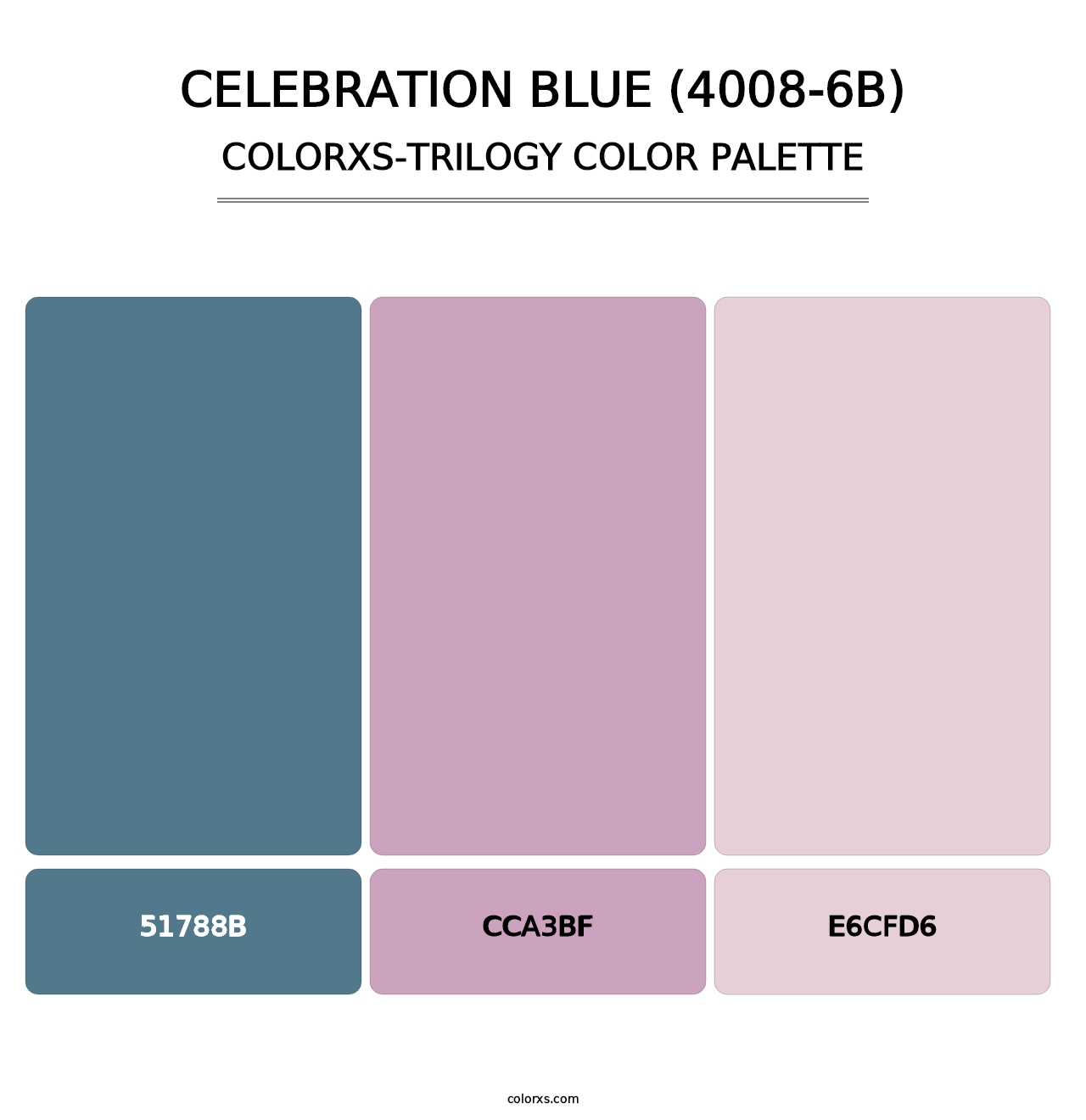 Celebration Blue (4008-6B) - Colorxs Trilogy Palette