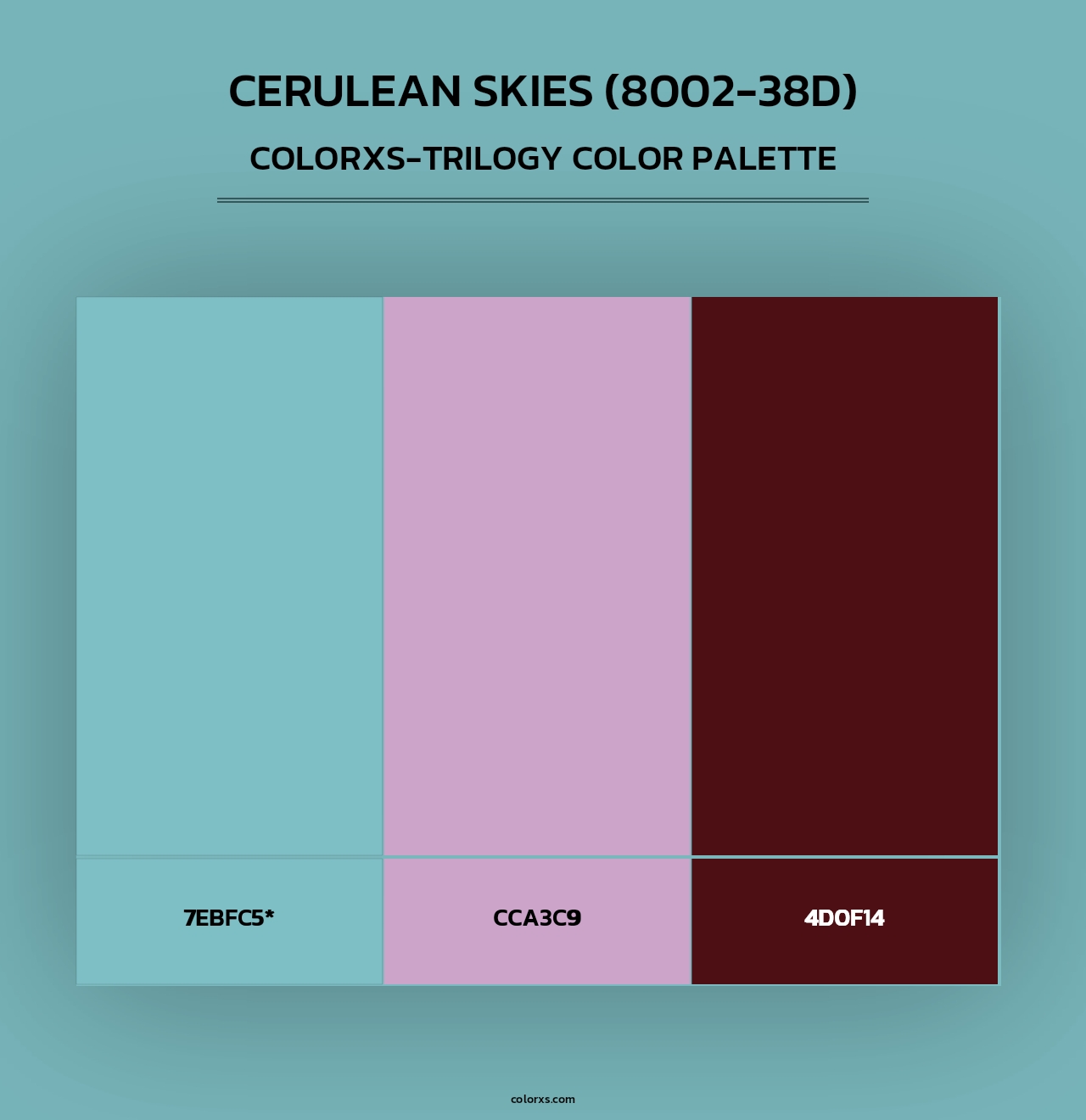 Cerulean Skies (8002-38D) - Colorxs Trilogy Palette
