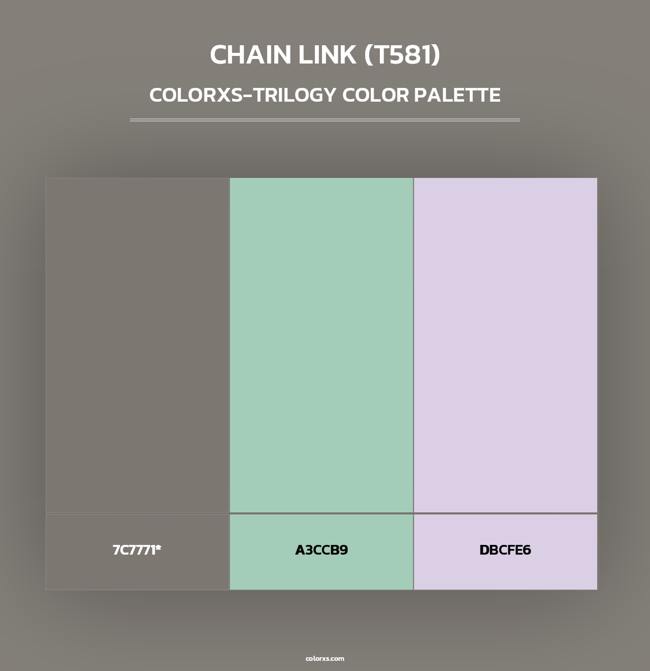 Chain Link (T581) - Colorxs Trilogy Palette