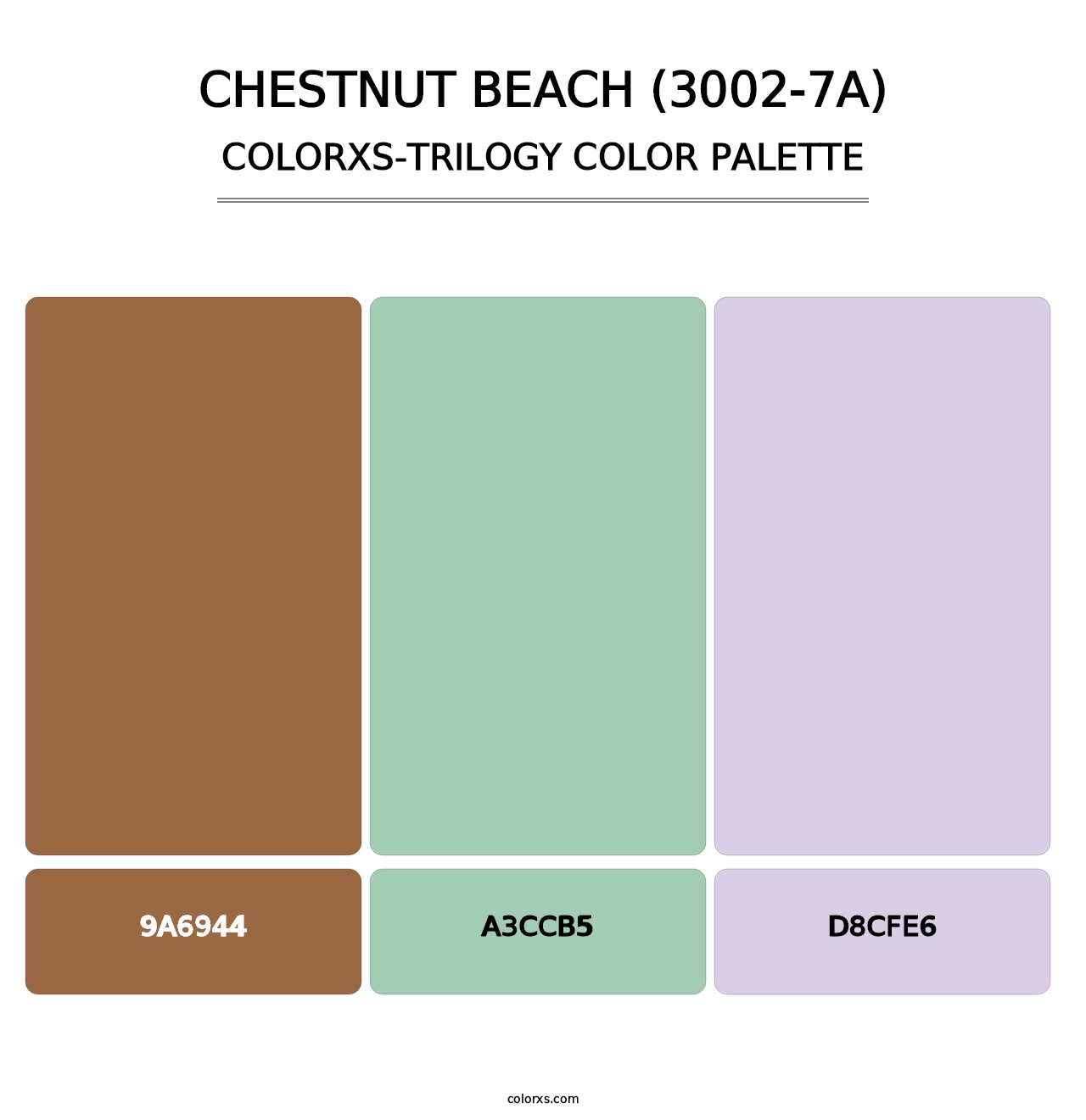 Chestnut Beach (3002-7A) - Colorxs Trilogy Palette