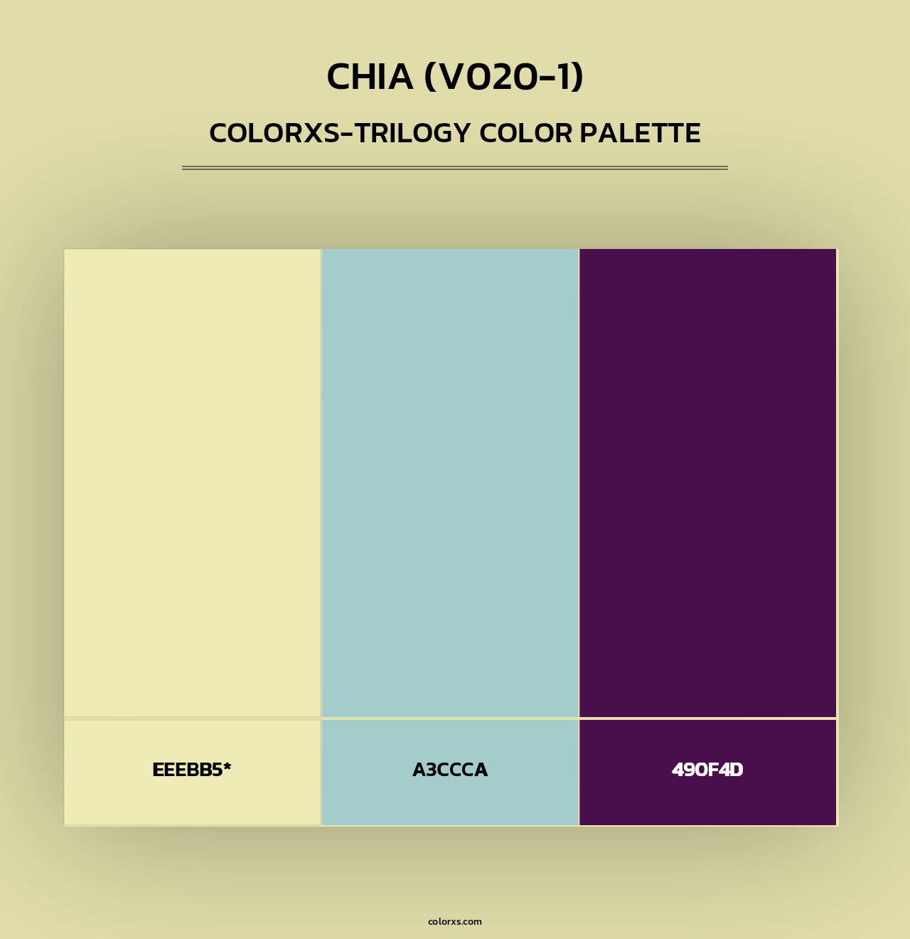 Chia (V020-1) - Colorxs Trilogy Palette