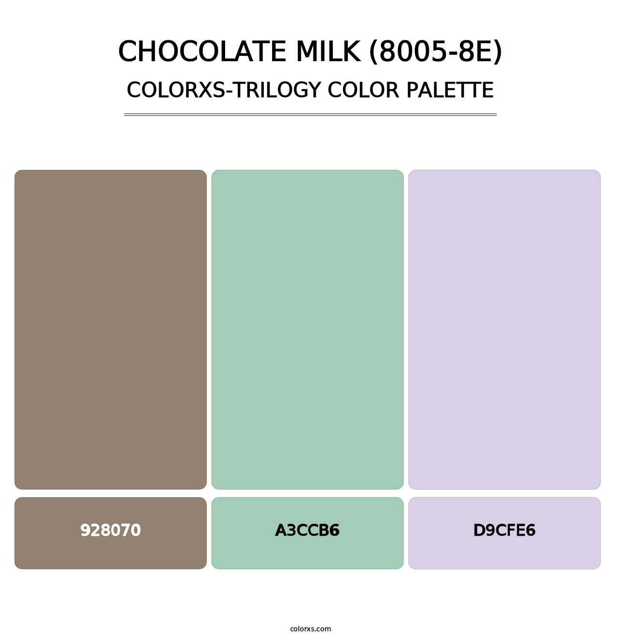 Chocolate Milk (8005-8E) - Colorxs Trilogy Palette