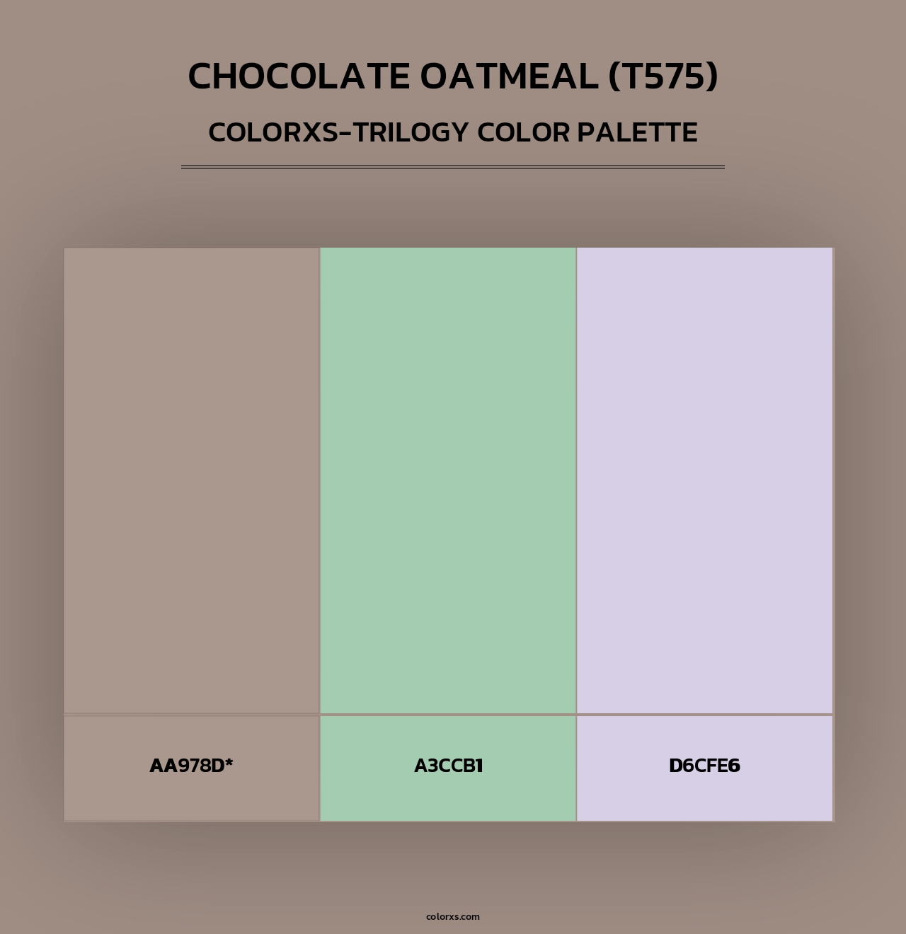 Chocolate Oatmeal (T575) - Colorxs Trilogy Palette