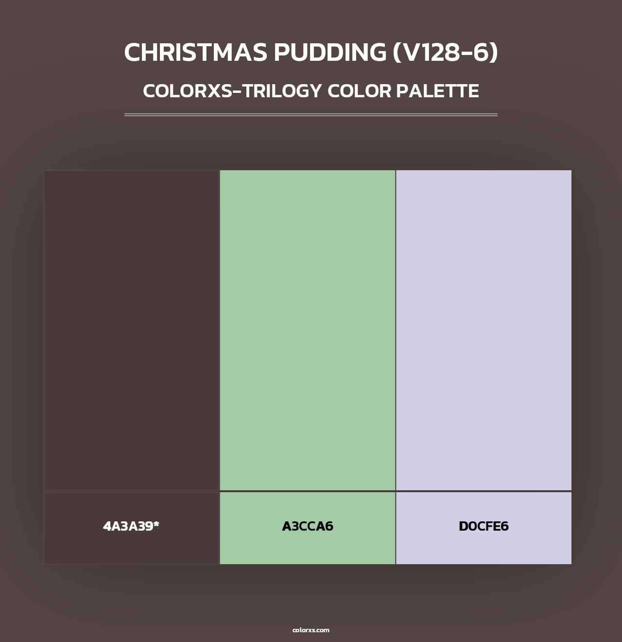 Christmas Pudding (V128-6) - Colorxs Trilogy Palette