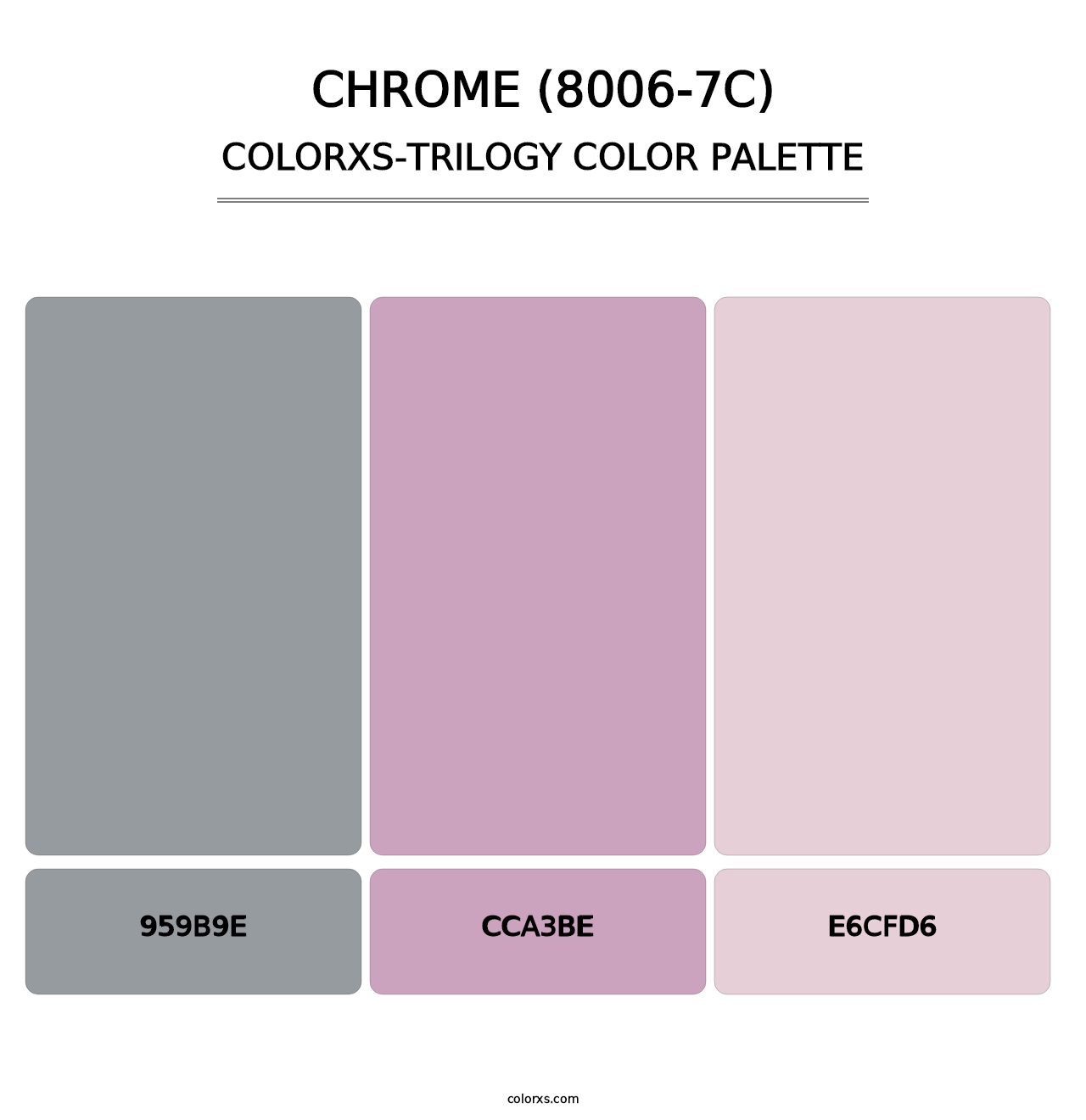 Chrome (8006-7C) - Colorxs Trilogy Palette