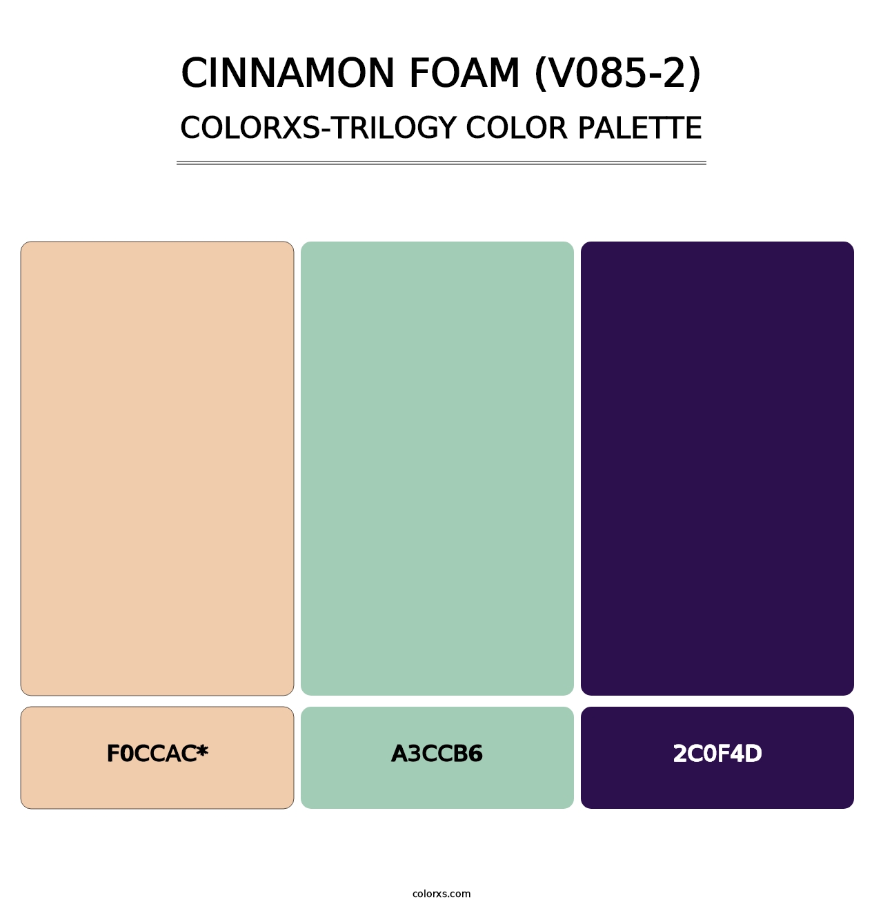 Cinnamon Foam (V085-2) - Colorxs Trilogy Palette