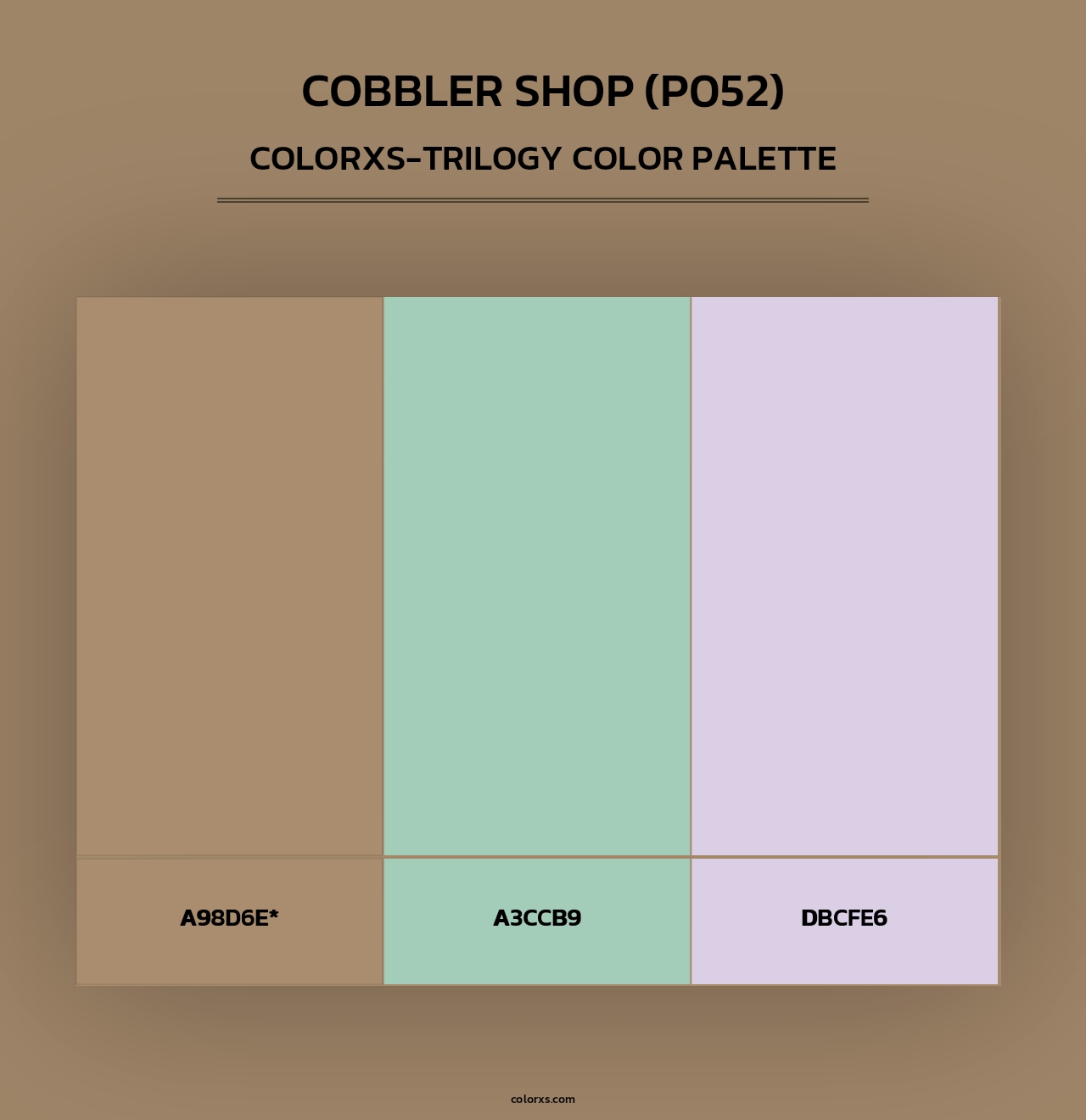 Cobbler Shop (P052) - Colorxs Trilogy Palette