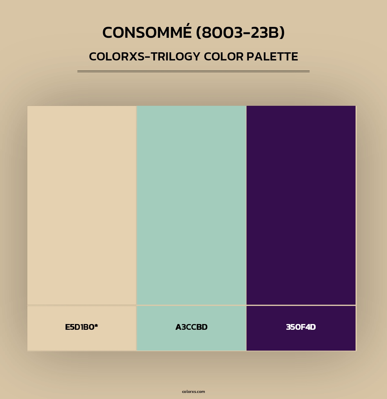 Consommé (8003-23B) - Colorxs Trilogy Palette