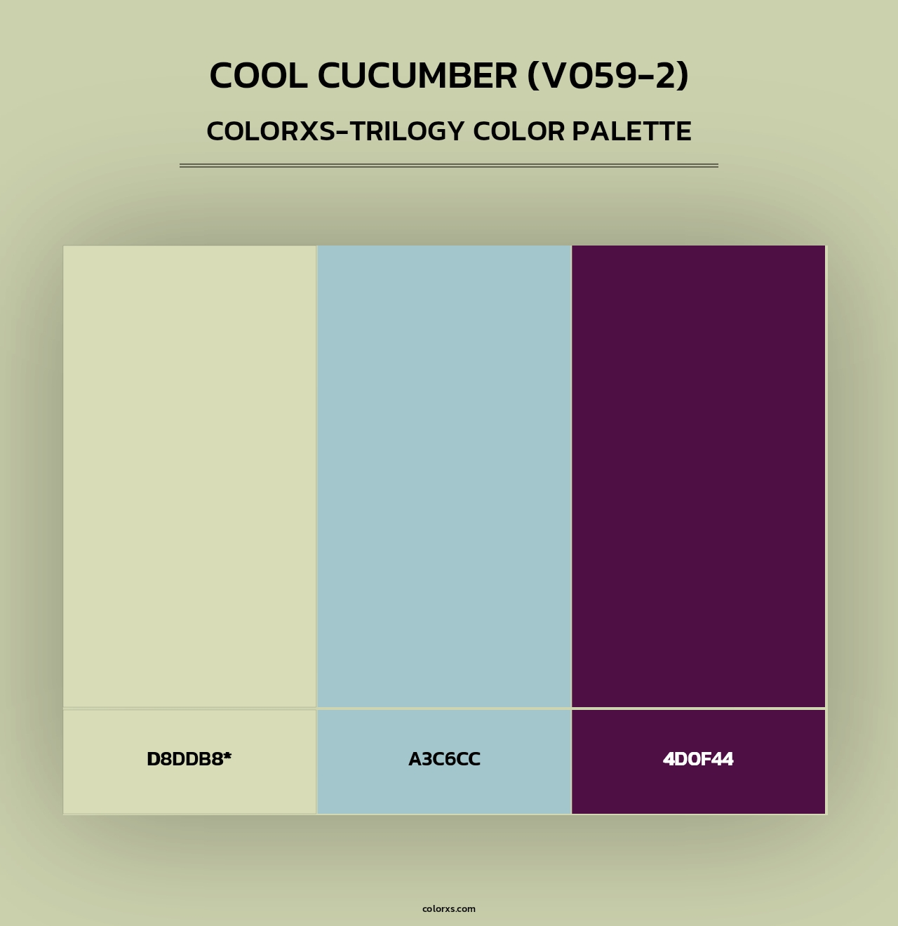 Cool Cucumber (V059-2) - Colorxs Trilogy Palette