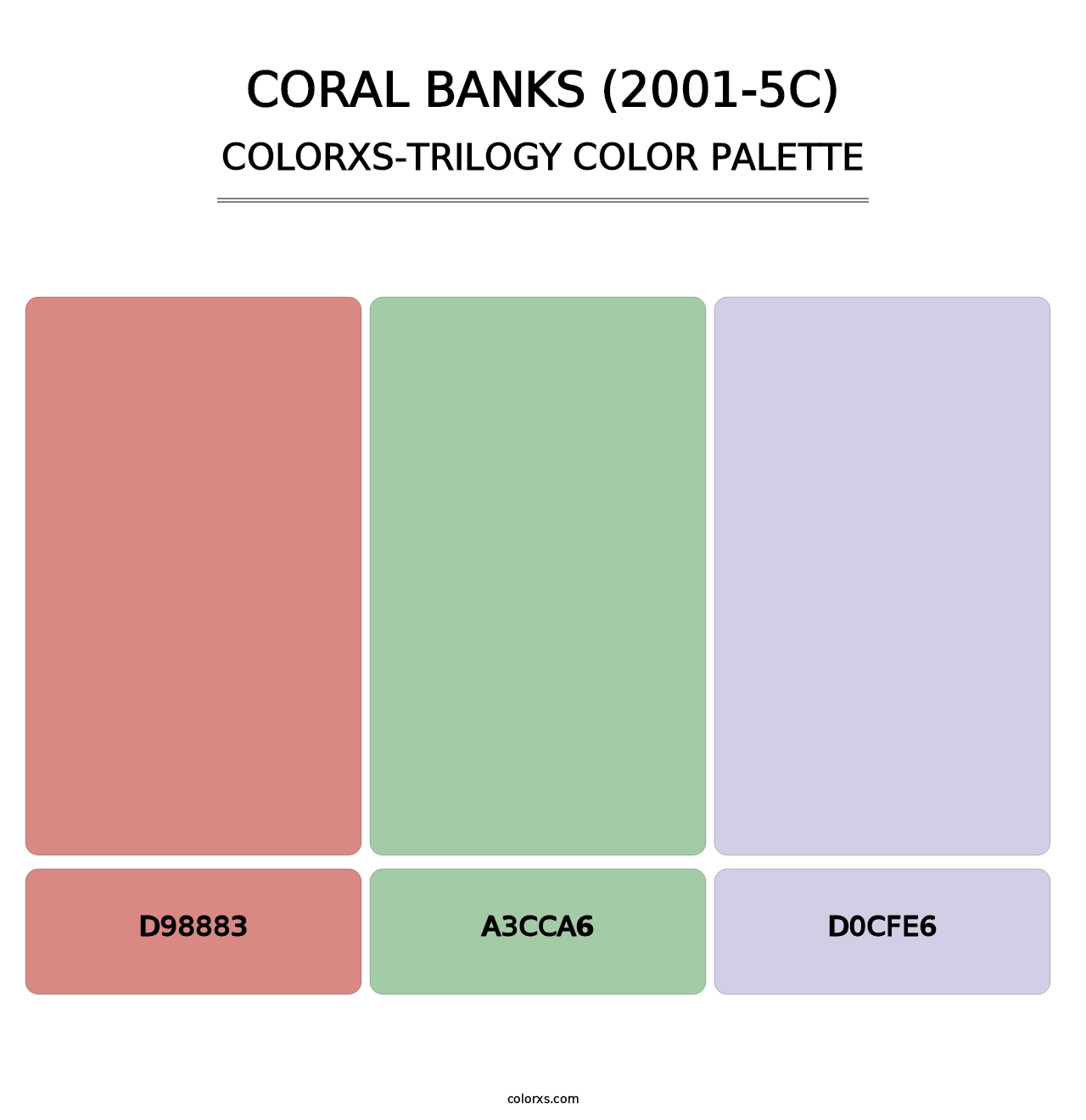 Coral Banks (2001-5C) - Colorxs Trilogy Palette