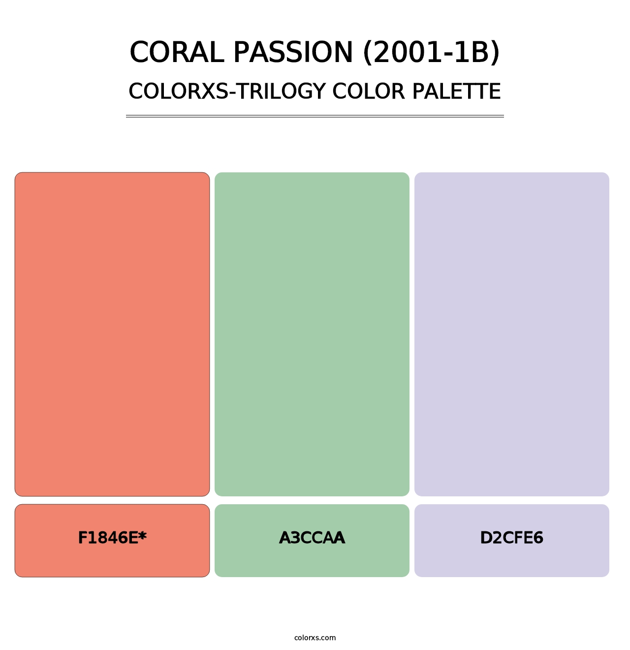 Coral Passion (2001-1B) - Colorxs Trilogy Palette