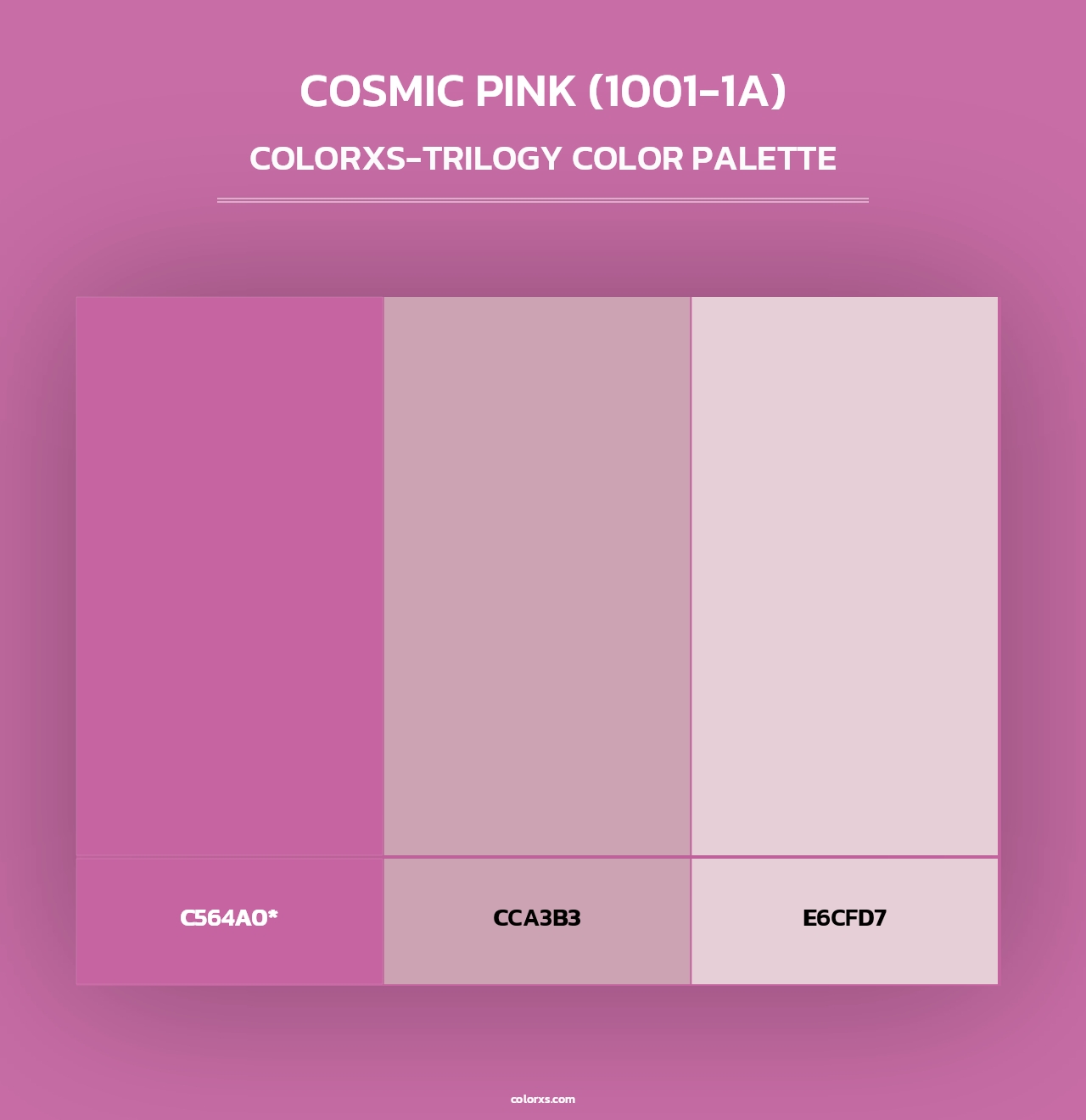 Cosmic Pink (1001-1A) - Colorxs Trilogy Palette