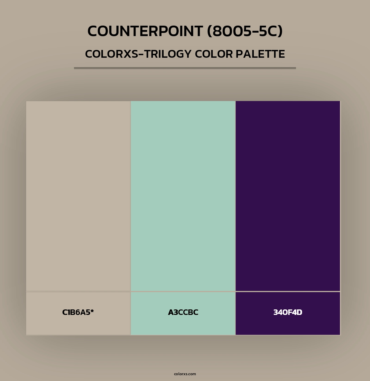 Counterpoint (8005-5C) - Colorxs Trilogy Palette