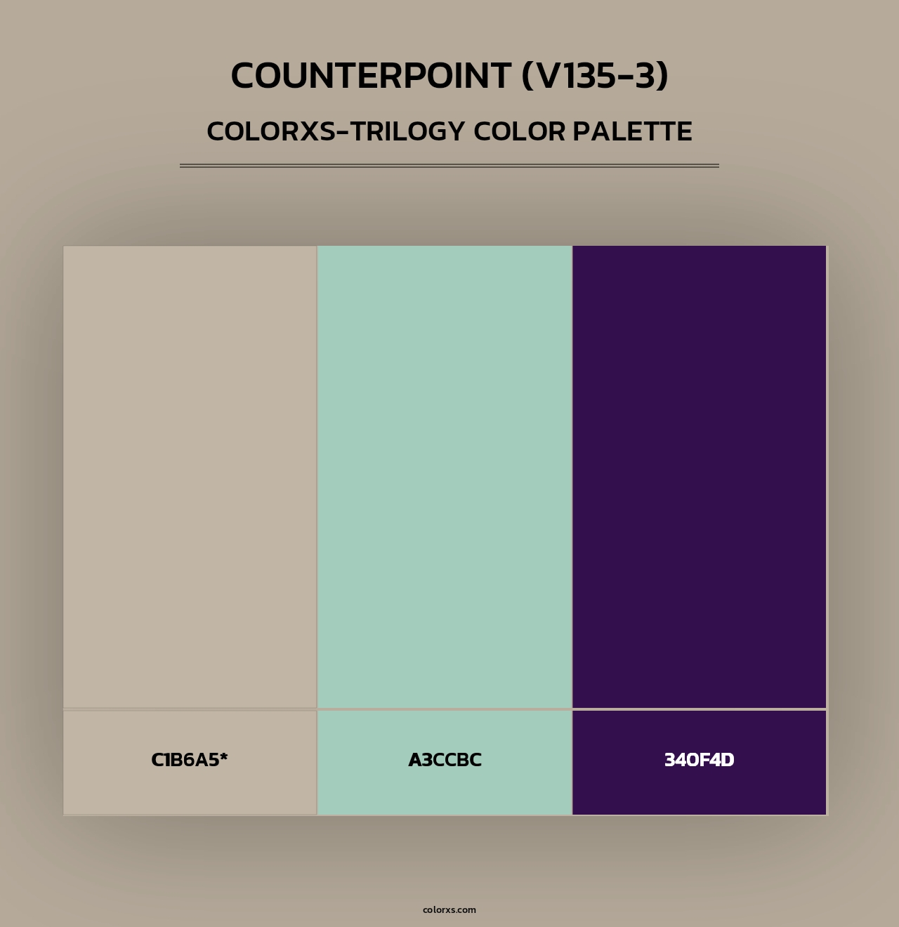 Counterpoint (V135-3) - Colorxs Trilogy Palette