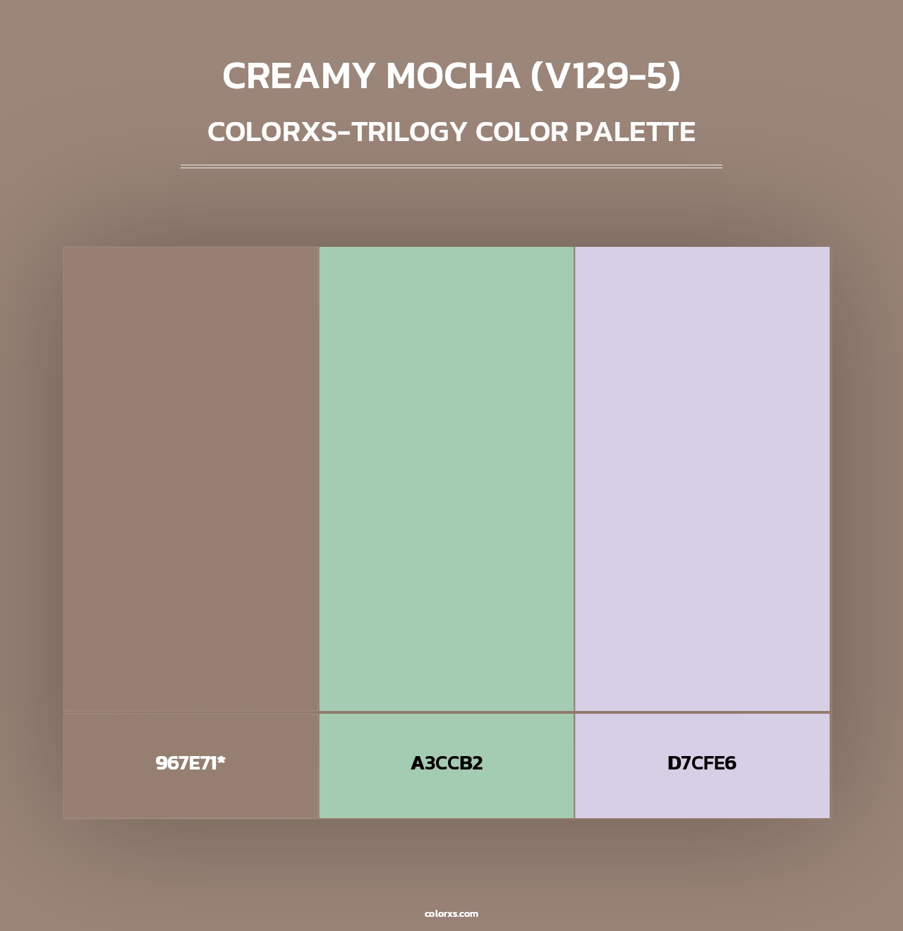 Creamy Mocha (V129-5) - Colorxs Trilogy Palette
