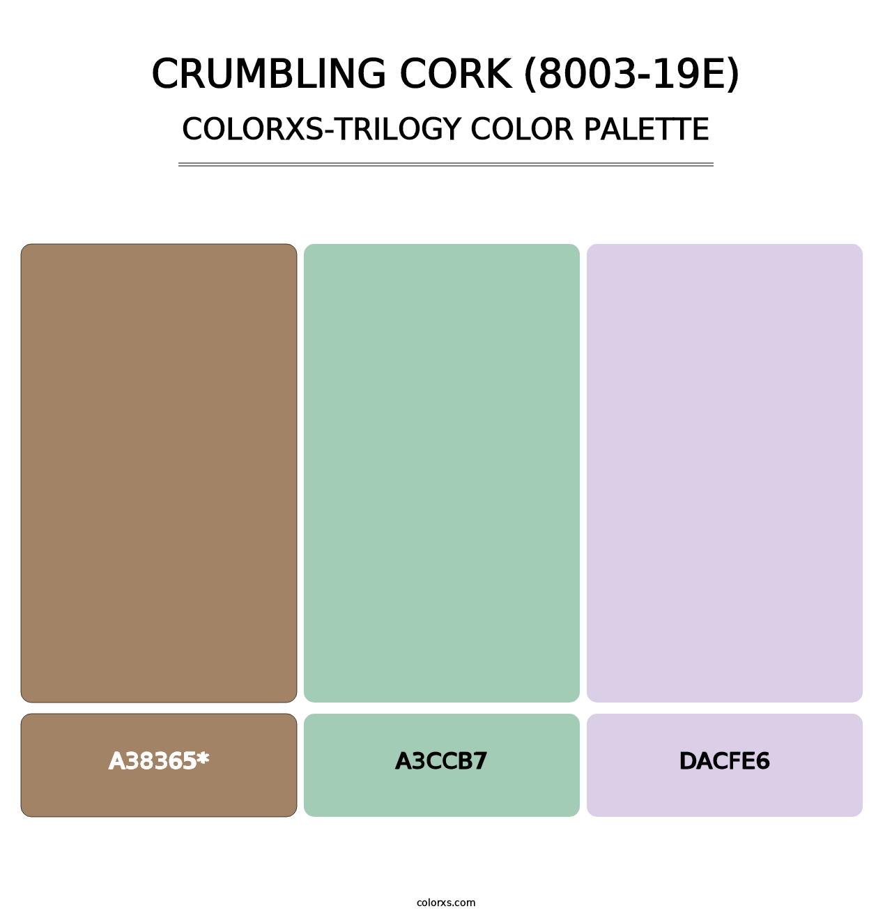 Crumbling Cork (8003-19E) - Colorxs Trilogy Palette