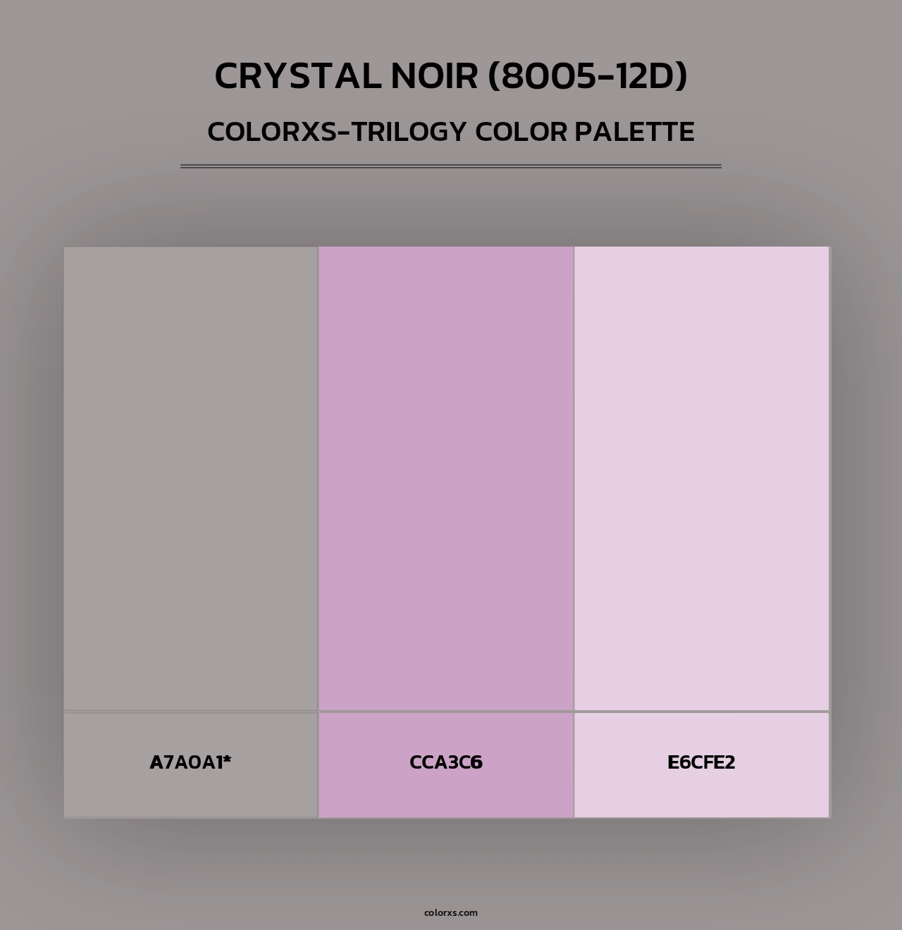 Crystal Noir (8005-12D) - Colorxs Trilogy Palette