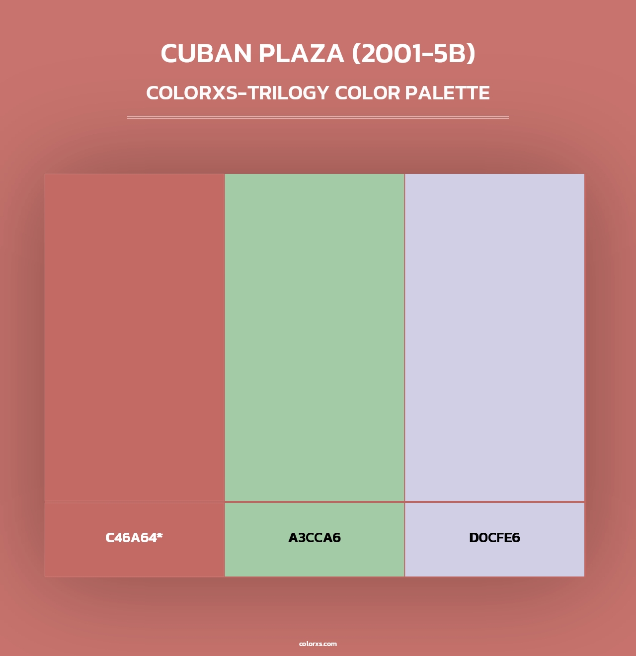 Cuban Plaza (2001-5B) - Colorxs Trilogy Palette