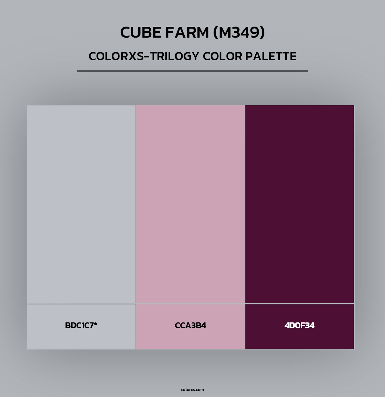 Cube Farm (M349) - Colorxs Trilogy Palette