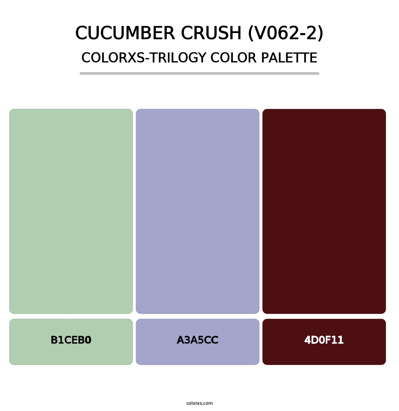 Cucumber Crush (V062-2) - Colorxs Trilogy Palette