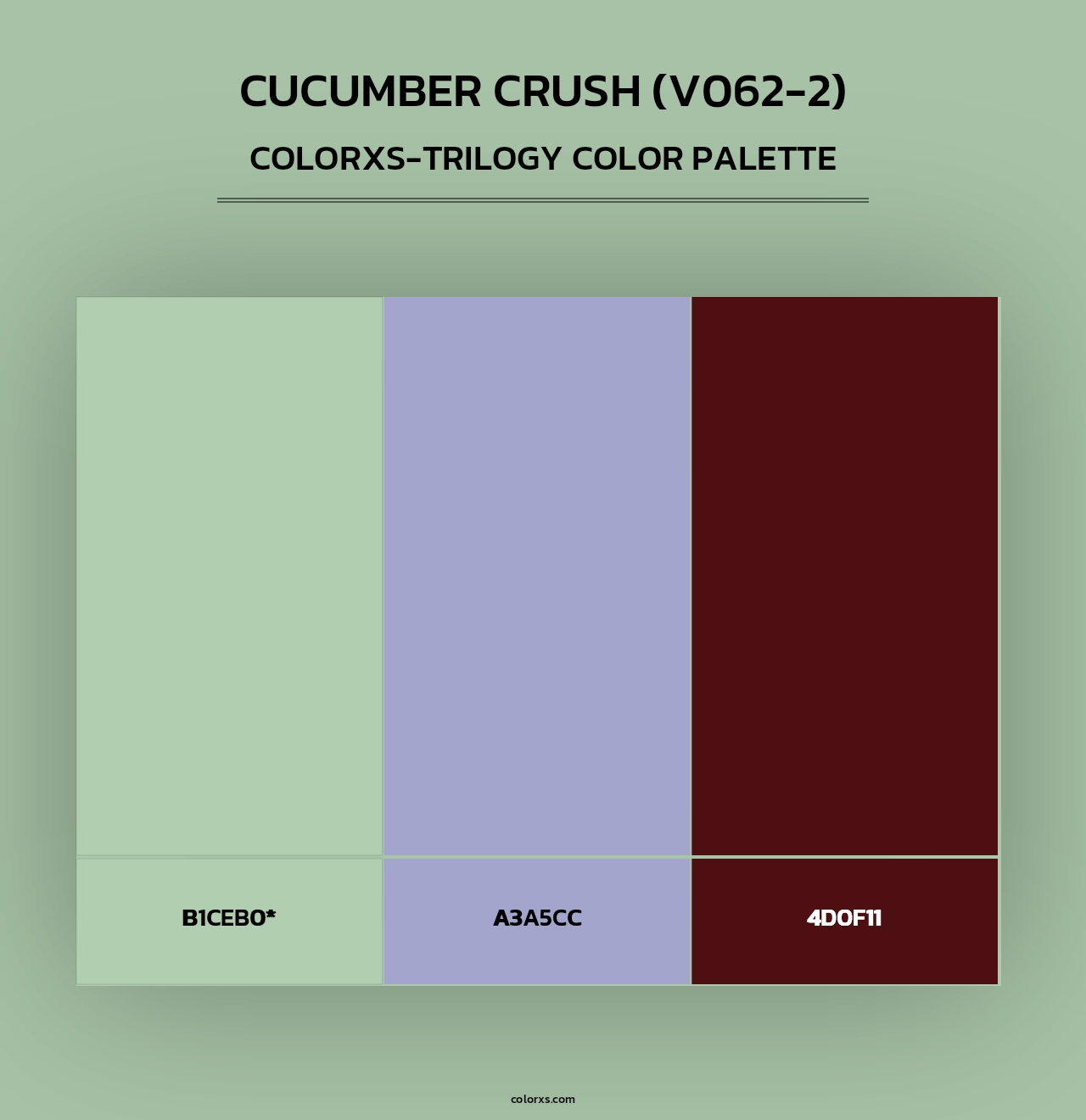 Cucumber Crush (V062-2) - Colorxs Trilogy Palette