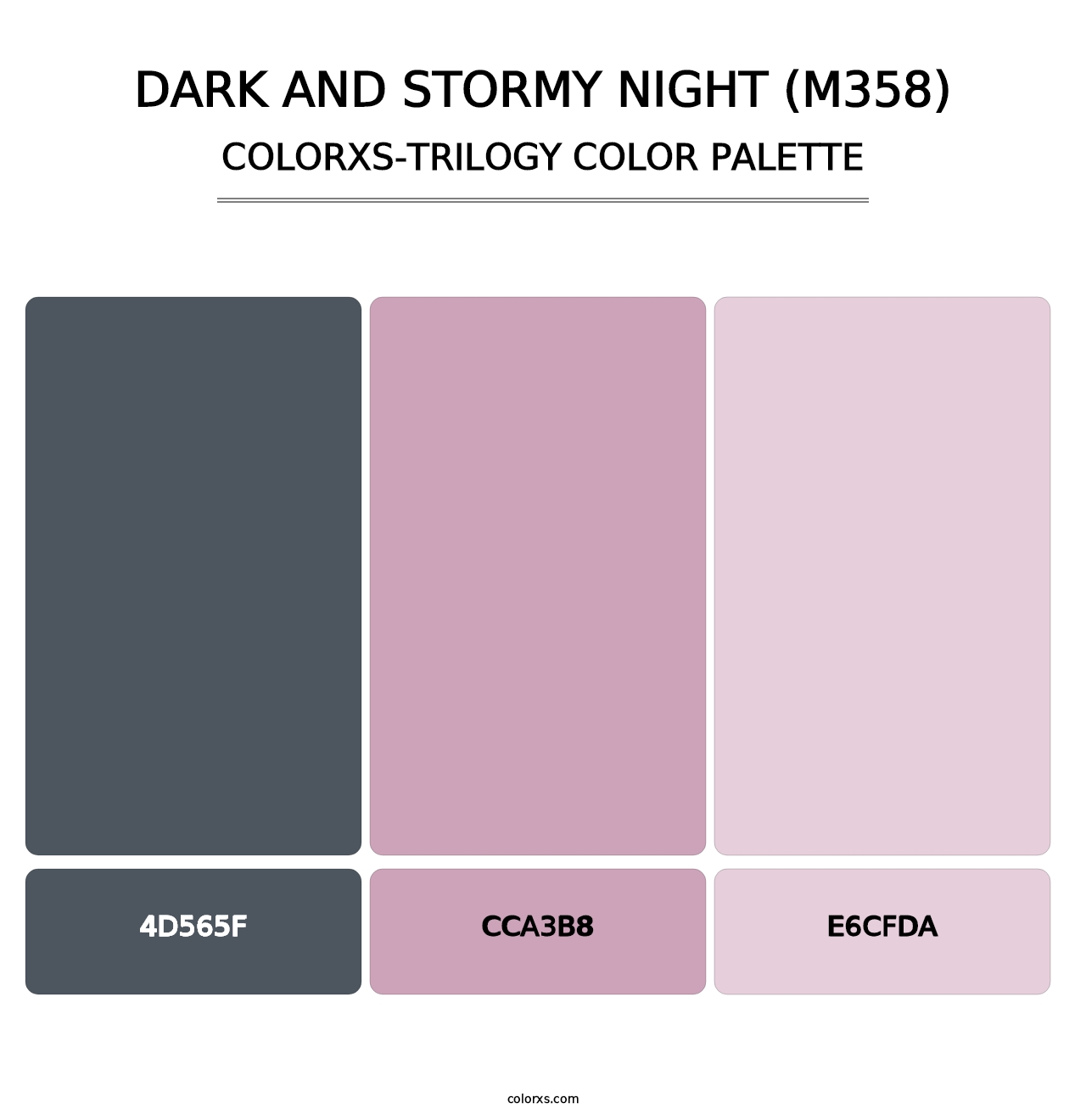 Dark and Stormy Night (M358) - Colorxs Trilogy Palette