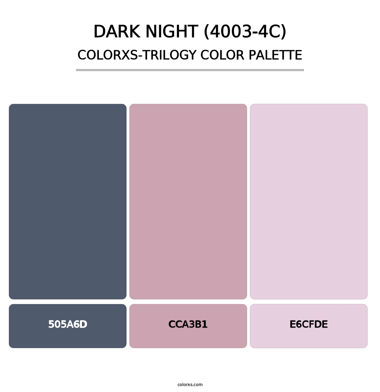 Dark Night (4003-4C) - Colorxs Trilogy Palette